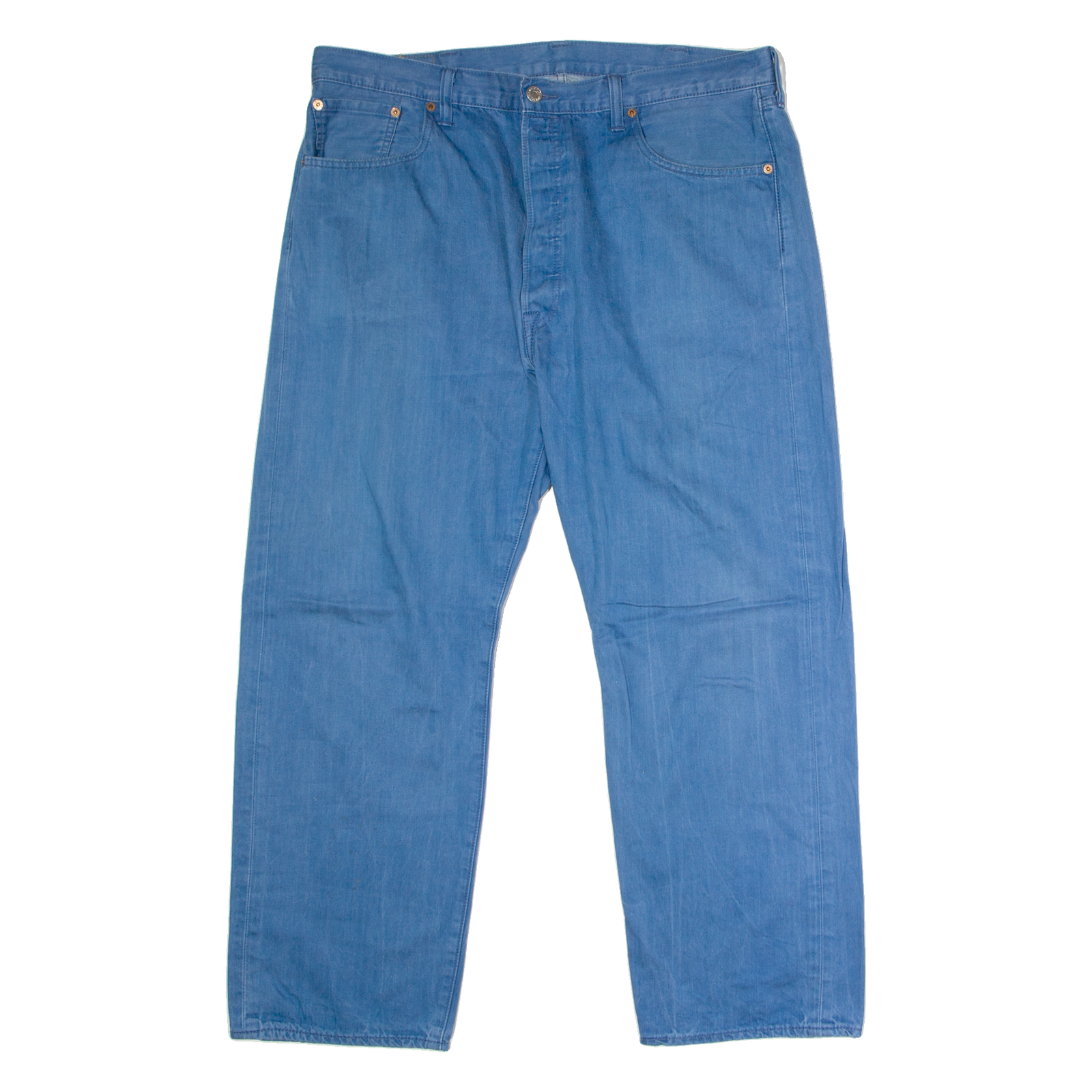 LEVI'S 508 Mens Trousers Blue Regular Wide-Leg W38 L27 Refurbished - N/A refurbished available on Cerqular