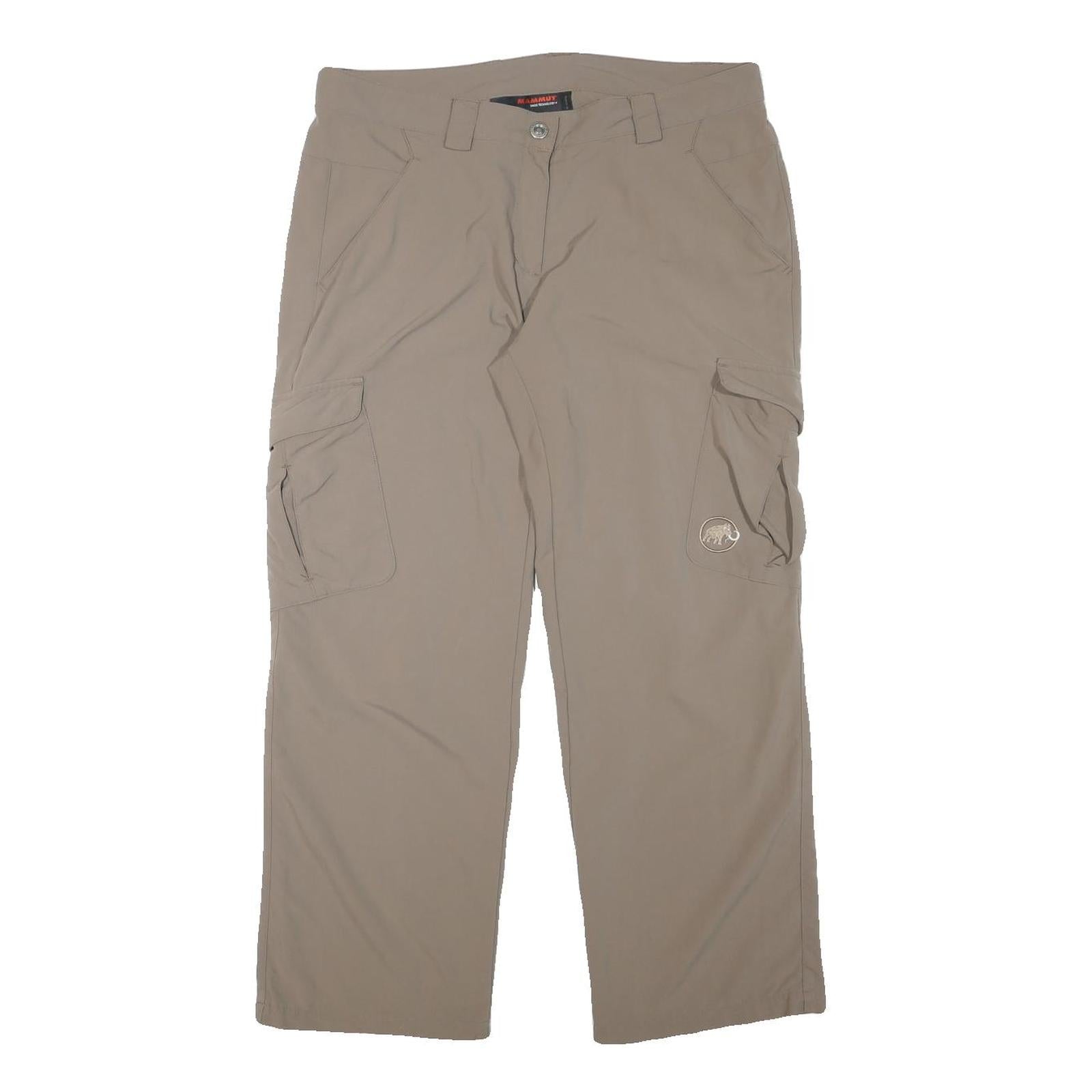 MAMMUT Womens Regular Fit Beige Cargo Trousers W34 L28 Outdoor Zip Closure Refurbished - N/A refurbished available on Cerqular