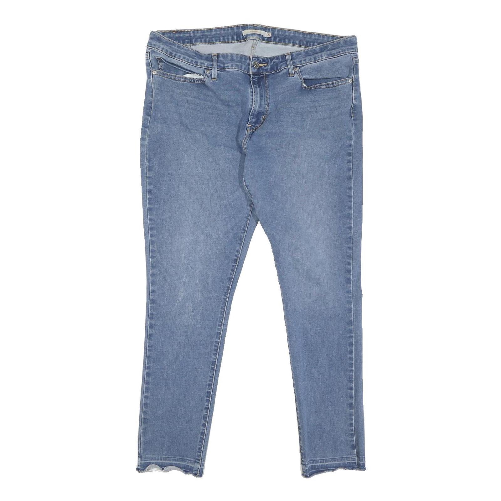 LEVI'S 711 Womens Jeans Blue Regular Skinny Denim Medium W33 L28 Stylish Refurbished - N/A refurbished available on Cerqular