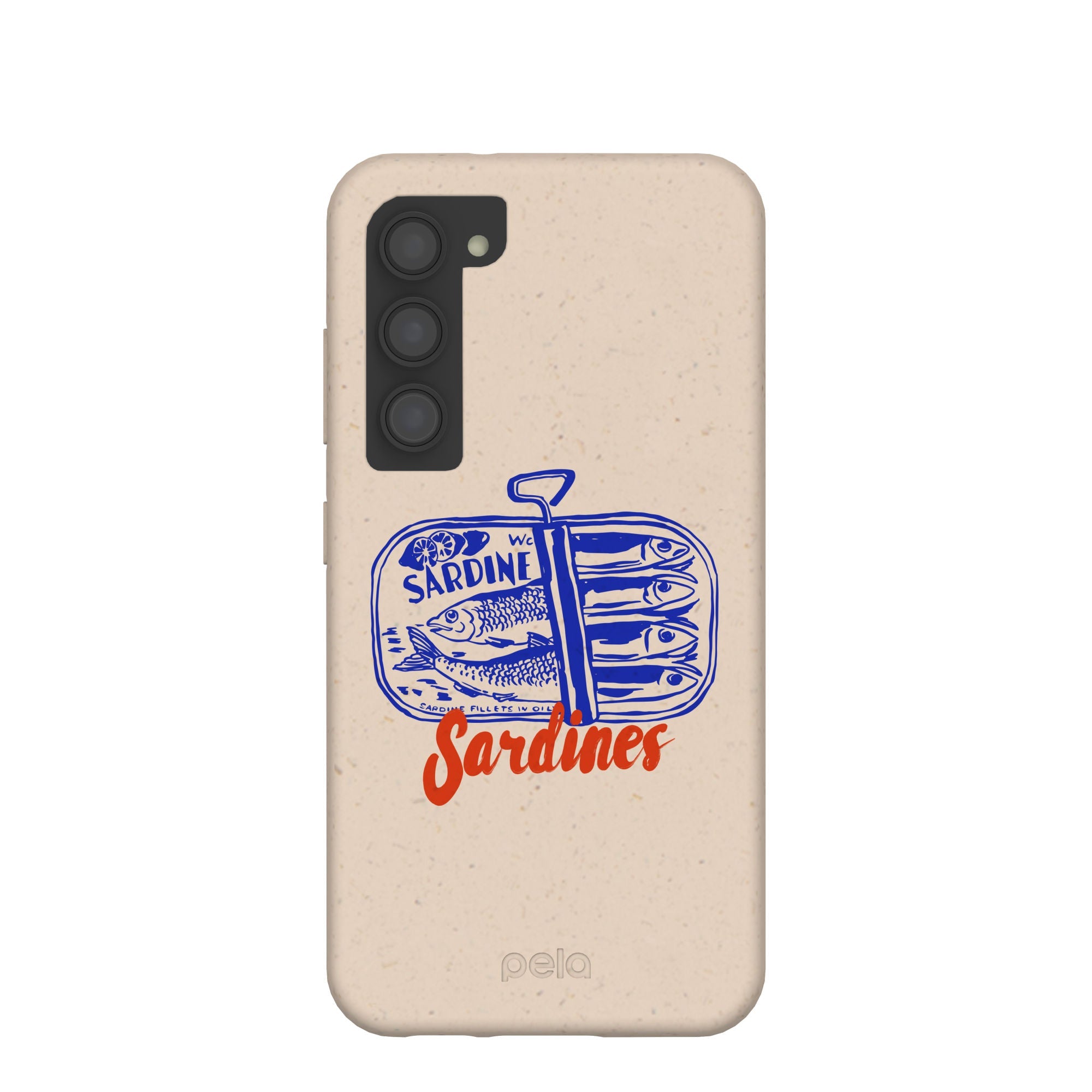Seashell Sardines Samsung Galaxy S23 Case Refurbished - Pela Case refurbished available on Cerqular