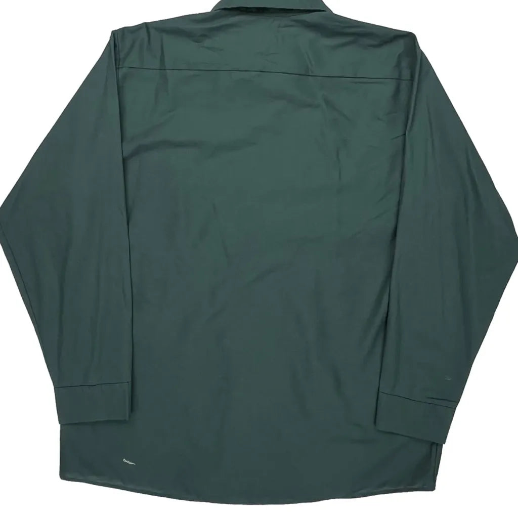 Red Kap Shirt - XL Green Polyester Blend Refurbished - Thrifted (note: this is a term often used to describe second- refurbished available on Cerqular