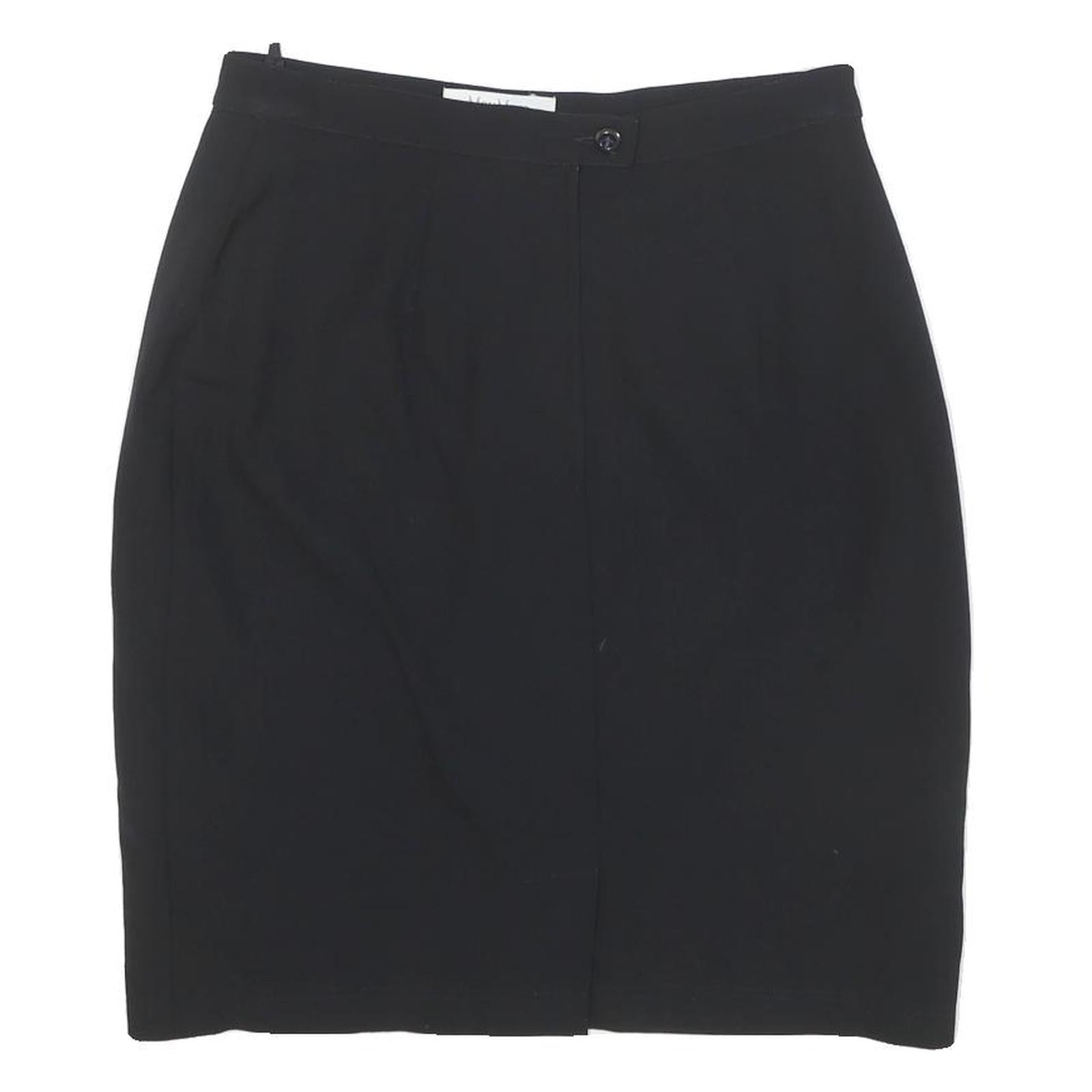 MAX MARA Womens Black Pencil Knee Length Wool Blend Skirt M Classic Officewear Refurbished - N/A refurbished available on Cerqular