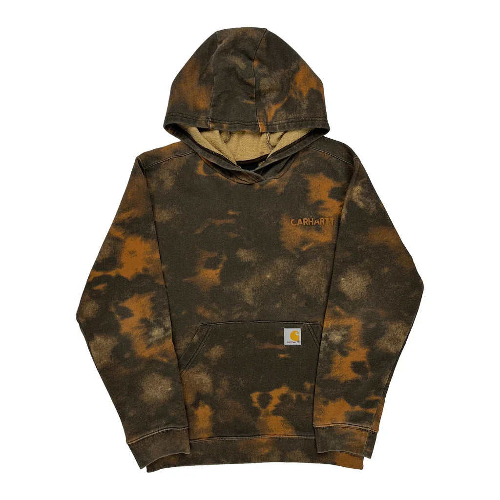 Buy Age 12 Carhartt Tie-Dye Hoodie - Large Orange Cotton Refurbished - $33.49 Age 12 Carhartt Tie-Dye Hoodie - Large Orange Cotton Refurbished - Thrifted (note: this is a term often used to describe second- refurbished available on Cerqular