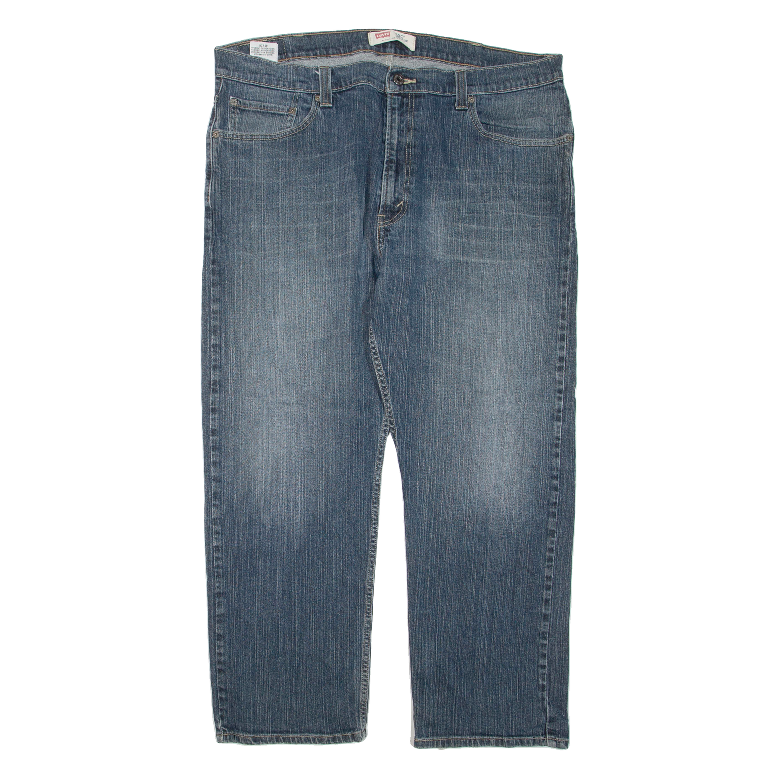 LEVI'S 505 Jeans Mens Blue Regular Straight Stone Wash W40 L30 Refurbished - N/A refurbished available on Cerqular