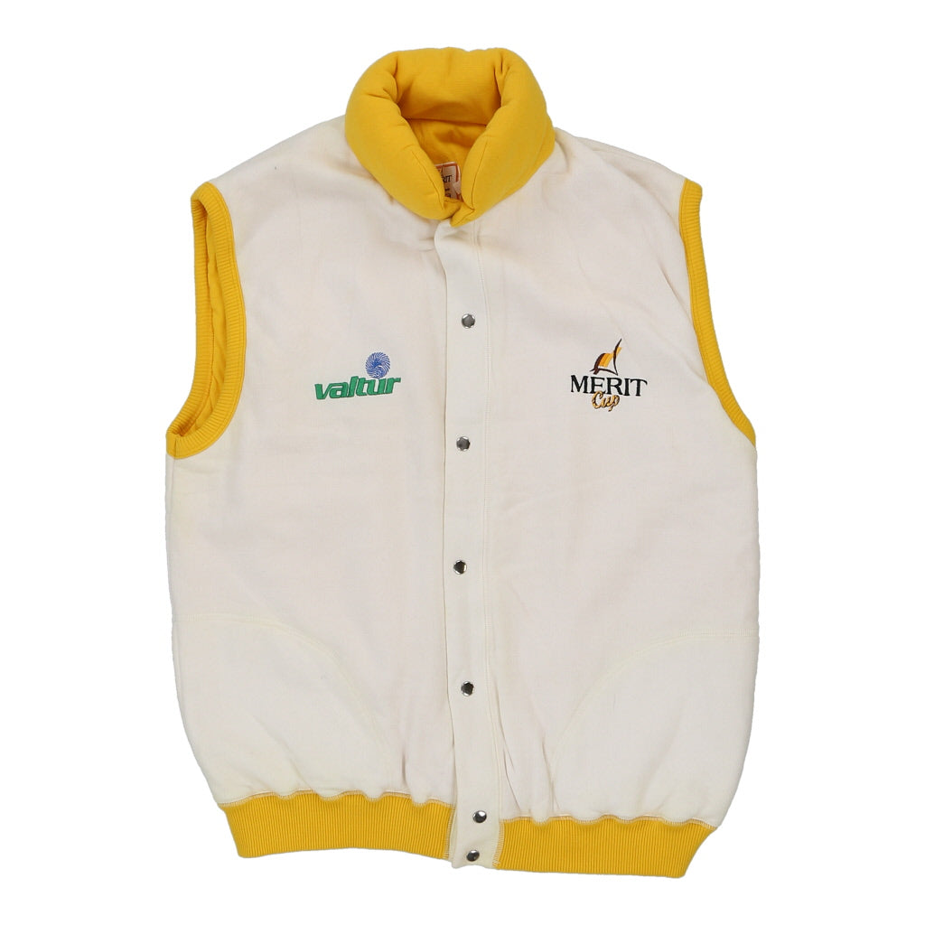 Valtur Merit Gilet - Large White Polyester Refurbished - Thrifted (note: this is a term often used to describe second- refurbished available on Cerqular