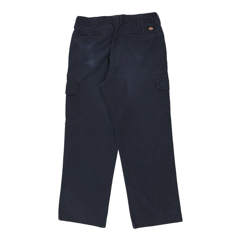 Dickies Cargo Trousers - 36W 31L Navy Cotton Blend Refurbished - Thrifted (note: this is a term often used to describe second- refurbished available on Cerqular