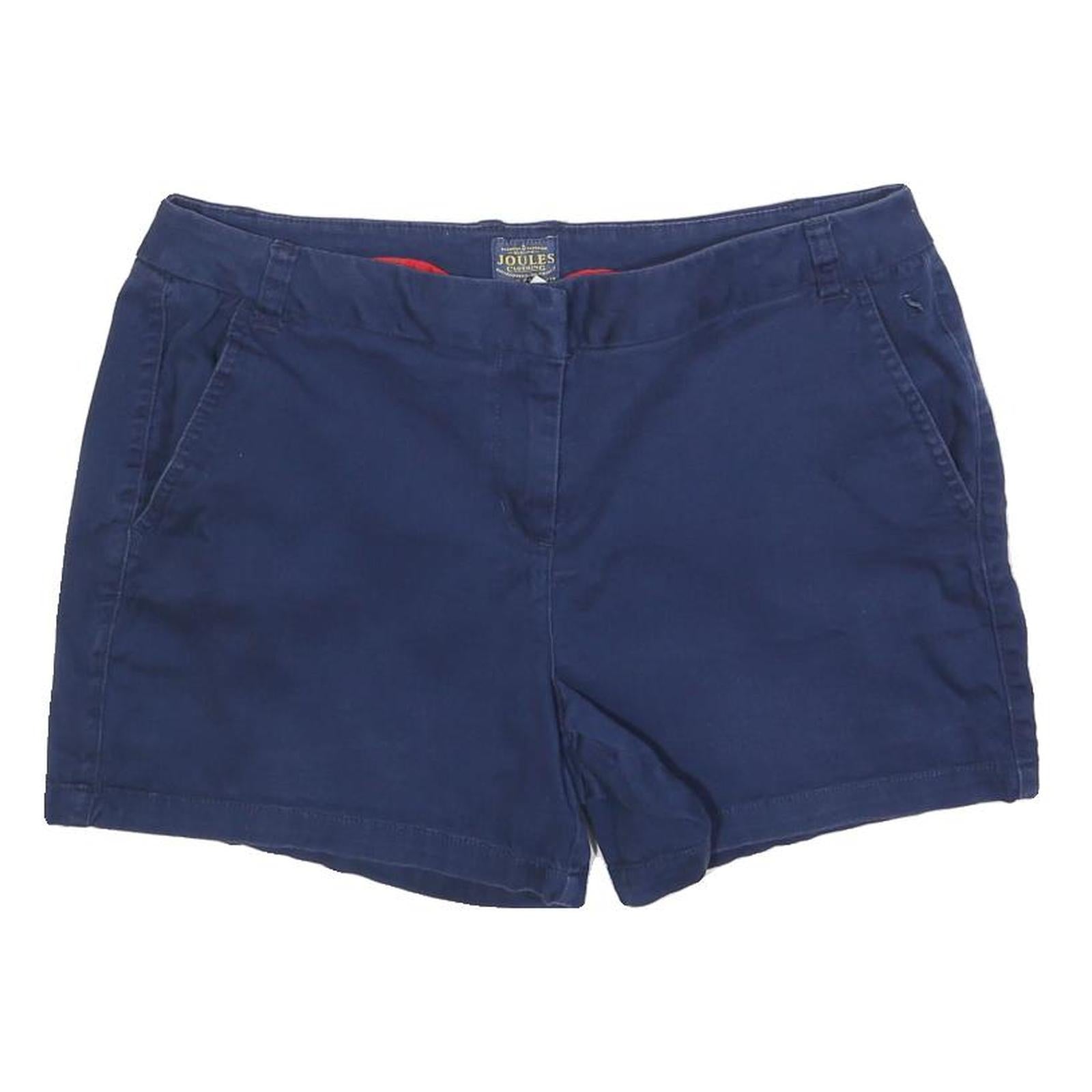 JOULES Womens Shorts Blue Casual Plain UK 14 W34 Cotton Blend Refurbished - N/A refurbished available on Cerqular