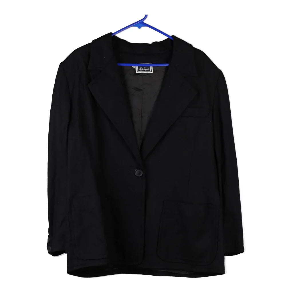 Luisa Spagnoli Blazer - 3XL Black Wool Refurbished - Thrifted (note: this is a term often used to describe second- refurbished available on Cerqular