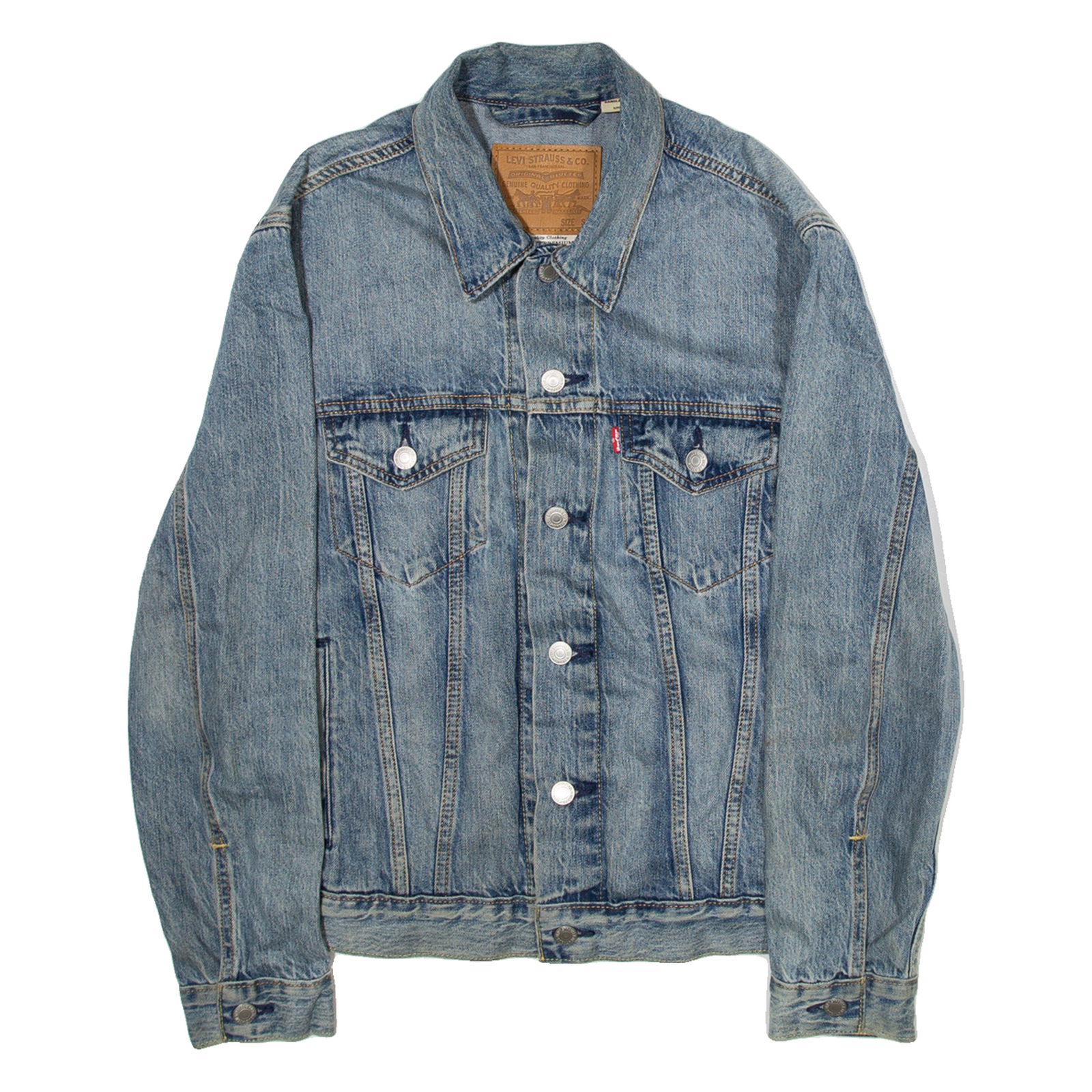 LEVI'S Womens Denim Jacket Blue S Refurbished - N/A refurbished available on Cerqular