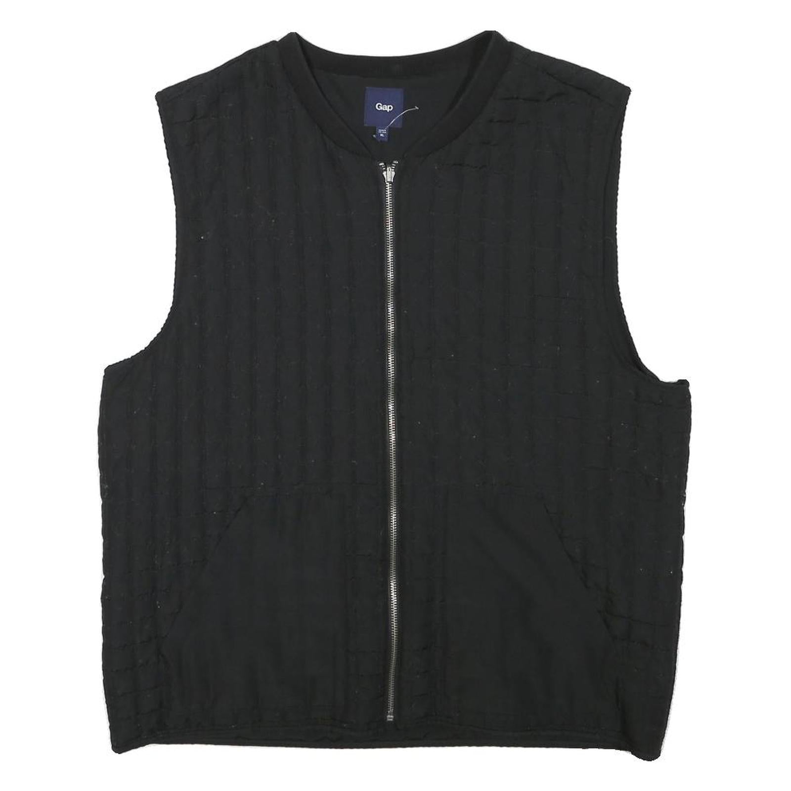 Buy GAP Mens Black XL Quilted Zip Jacket Polyester Blend Lightweight Vest Refurbished - $41.59 GAP Mens Black XL Quilted Zip Jacket Polyester Blend Lightweight Vest Refurbished - N/A refurbished available on Cerqular