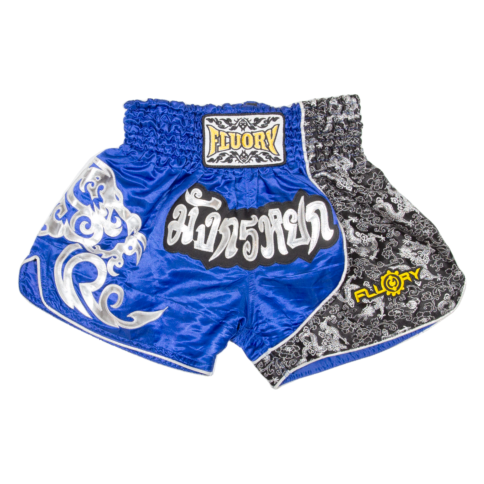 FLUORY Thai Boxing Mens Sports Shorts Blue Relaxed M W26 Refurbished - N/A refurbished available on Cerqular