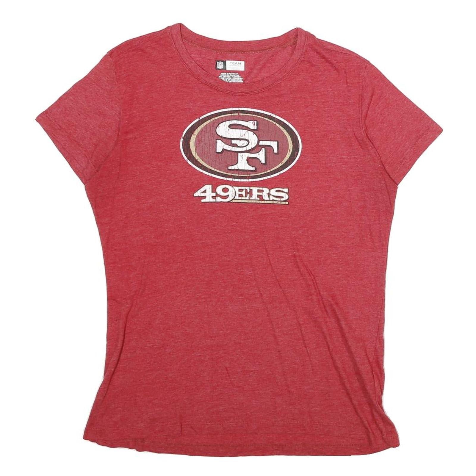 Buy NFL Womens Red San Francisco 49ers Graphic T-Shirt L Short Sleeve Crew Neck Refurbished - $22.09 NFL Womens Red San Francisco 49ers Graphic T-Shirt L Short Sleeve Crew Neck Refurbished - N/A refurbished available on Cerqular