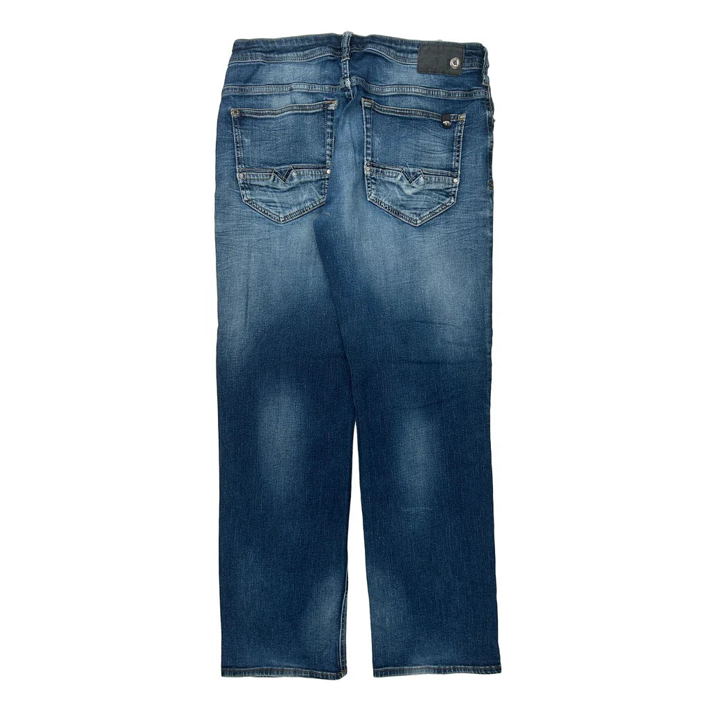 Unbranded Jeans - 32W 30L Blue Denim Refurbished - Thrifted (note: this is a term often used to describe second- refurbished available on Cerqular
