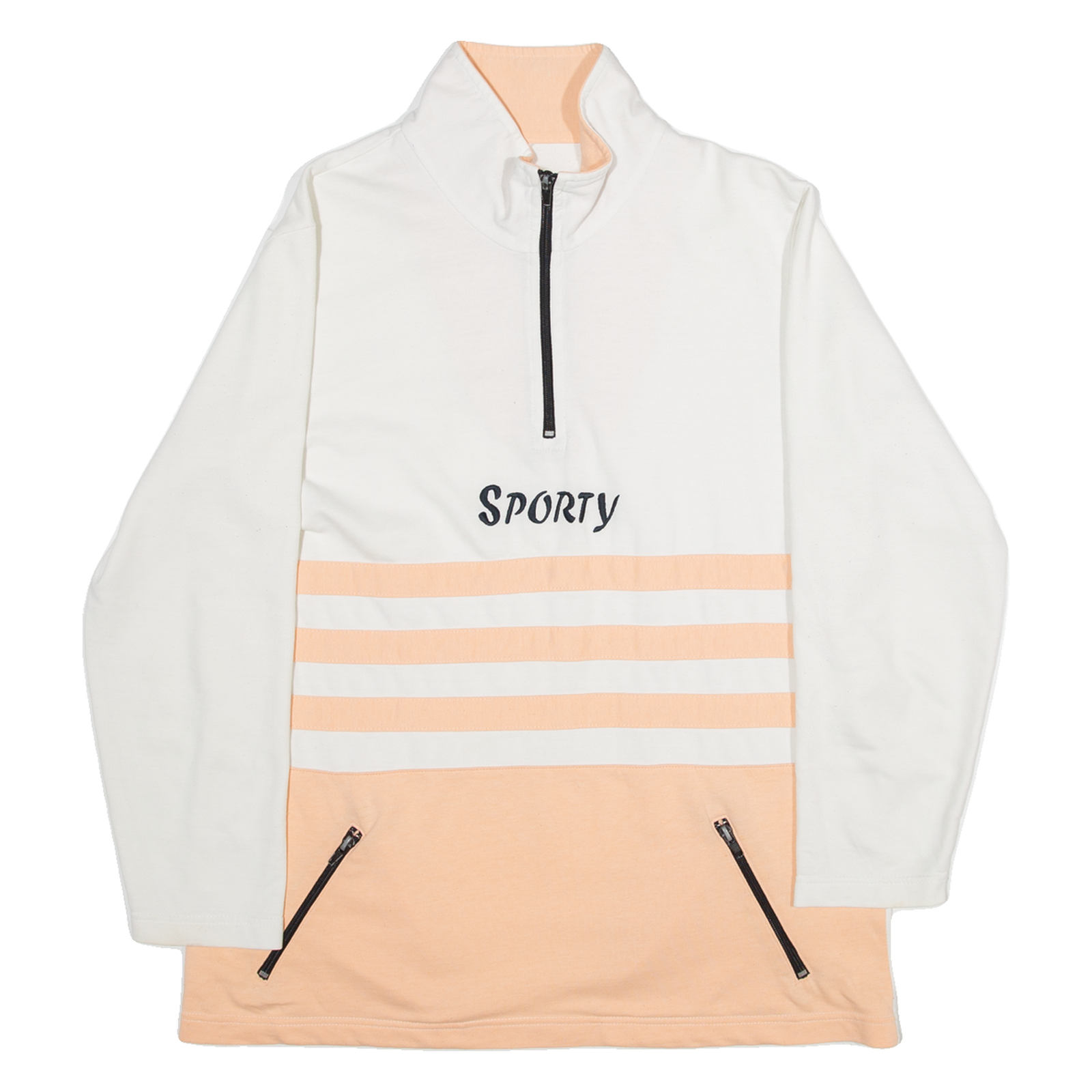 Buy SPORTY Womens Sweatshirt White 1/4 Zip M Refurbished - $27.29 SPORTY Womens Sweatshirt White 1/4 Zip M Refurbished - N/A refurbished available on Cerqular