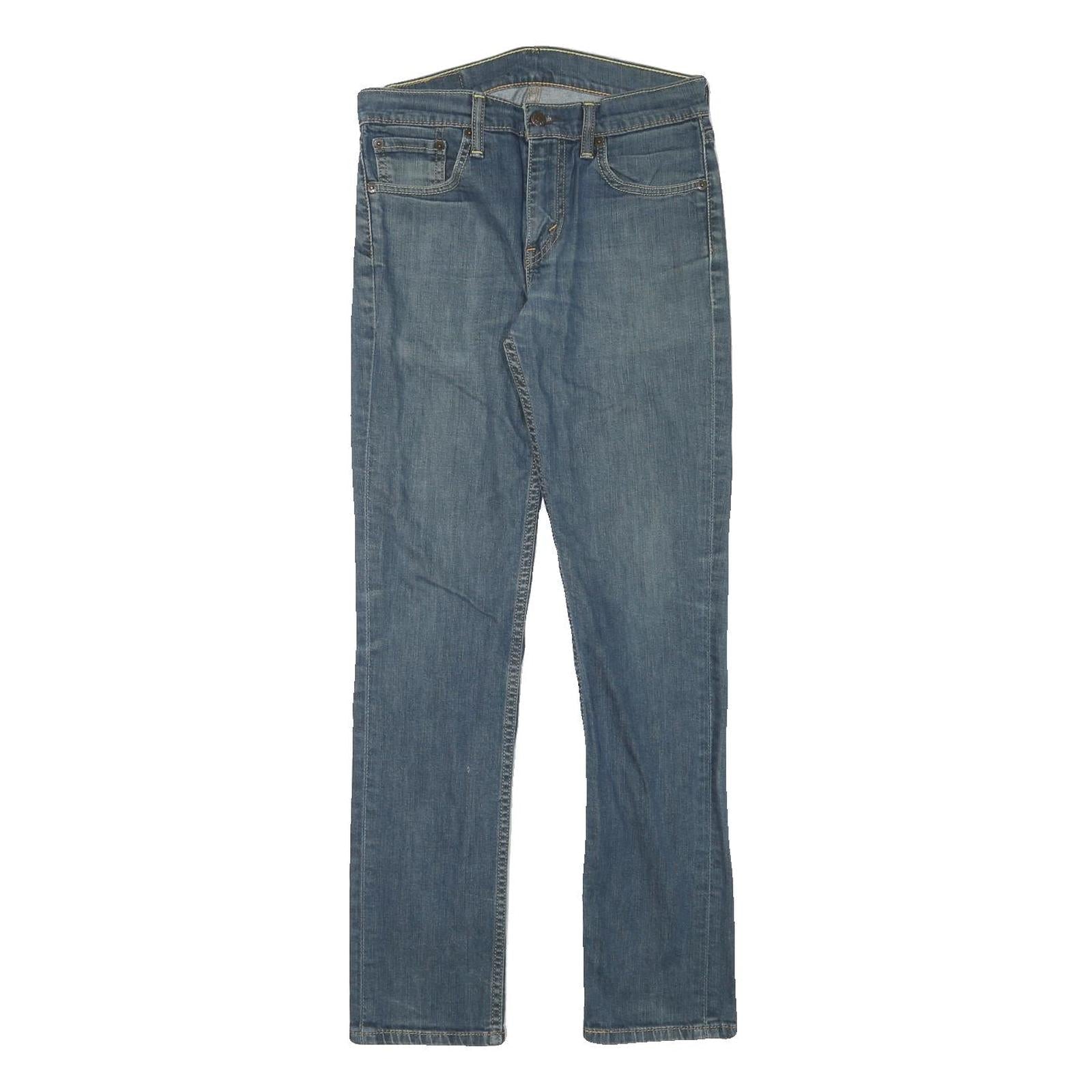 LEVI'S Mens Slim Blue Denim Classic Jeans W28 L30 Zip Cotton Blend Refurbished - N/A refurbished available on Cerqular