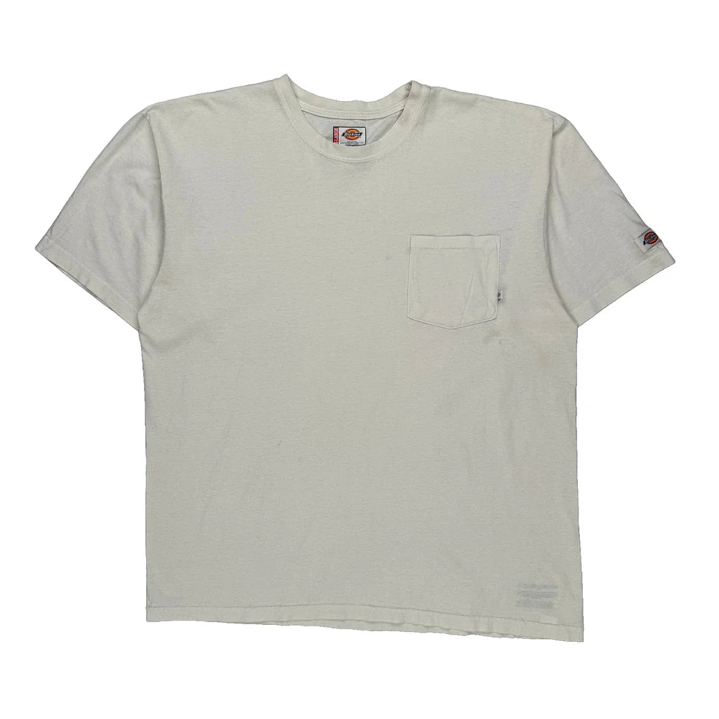 Buy Dickies T-Shirt - XL White Cotton Refurbished - $17.41 Dickies T-Shirt - XL White Cotton Refurbished - Thrifted (note: this is a term often used to describe second- refurbished available on Cerqular
