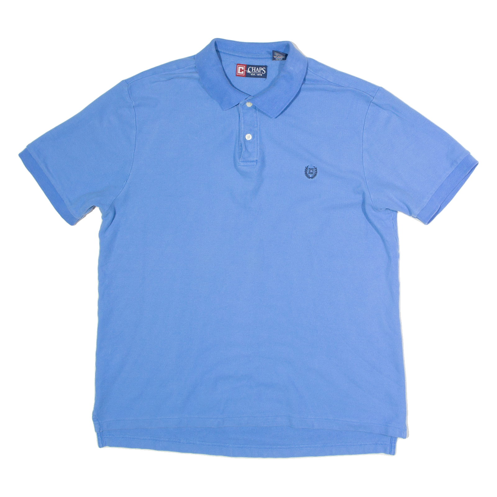 CHAPS Mens Polo Shirt Blue L Refurbished - N/A refurbished available on Cerqular