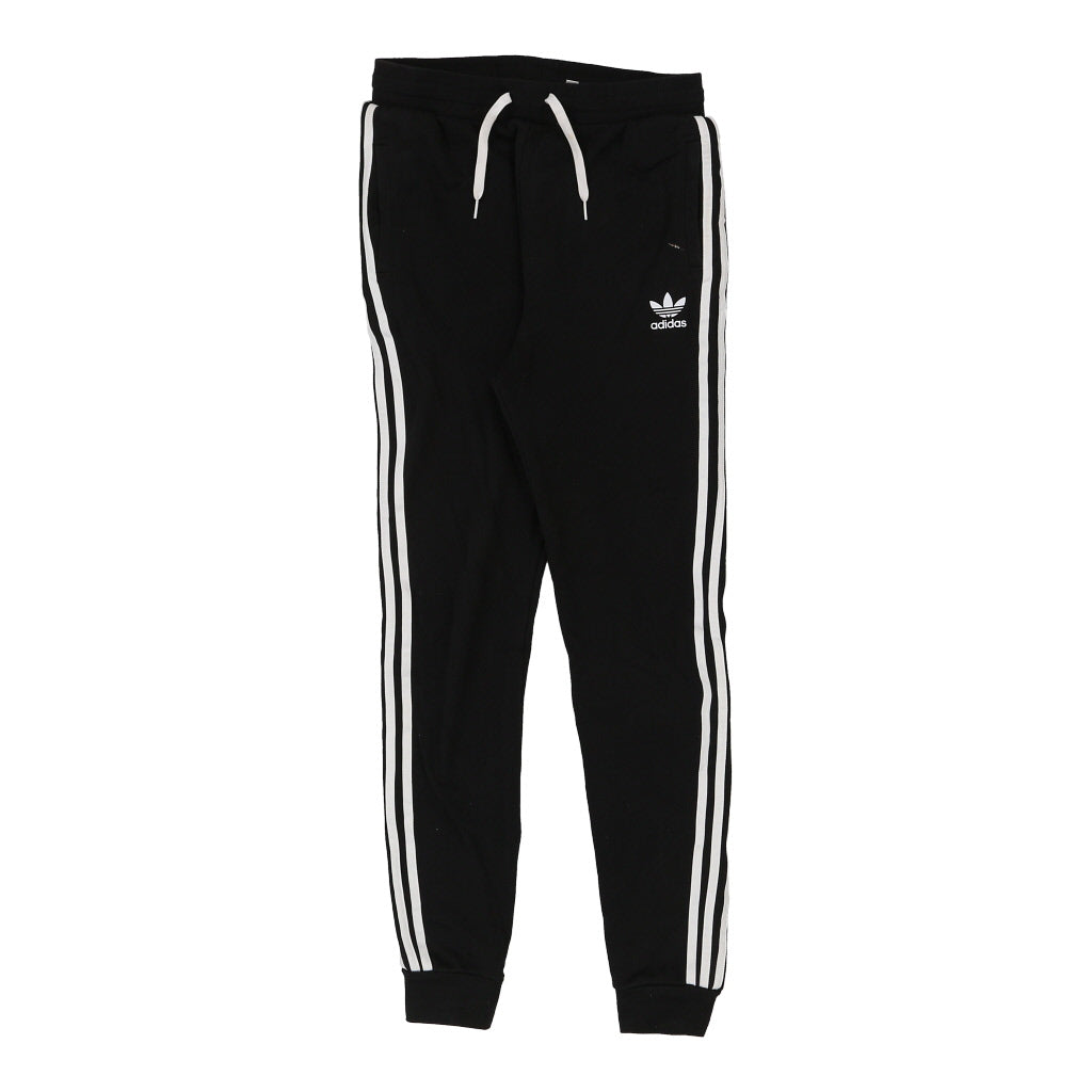 Age 14-15 Adidas Joggers - XL Black Cotton Blend Refurbished - Thrifted (note: this is a term often used to describe second- refurbished available on Cerqular