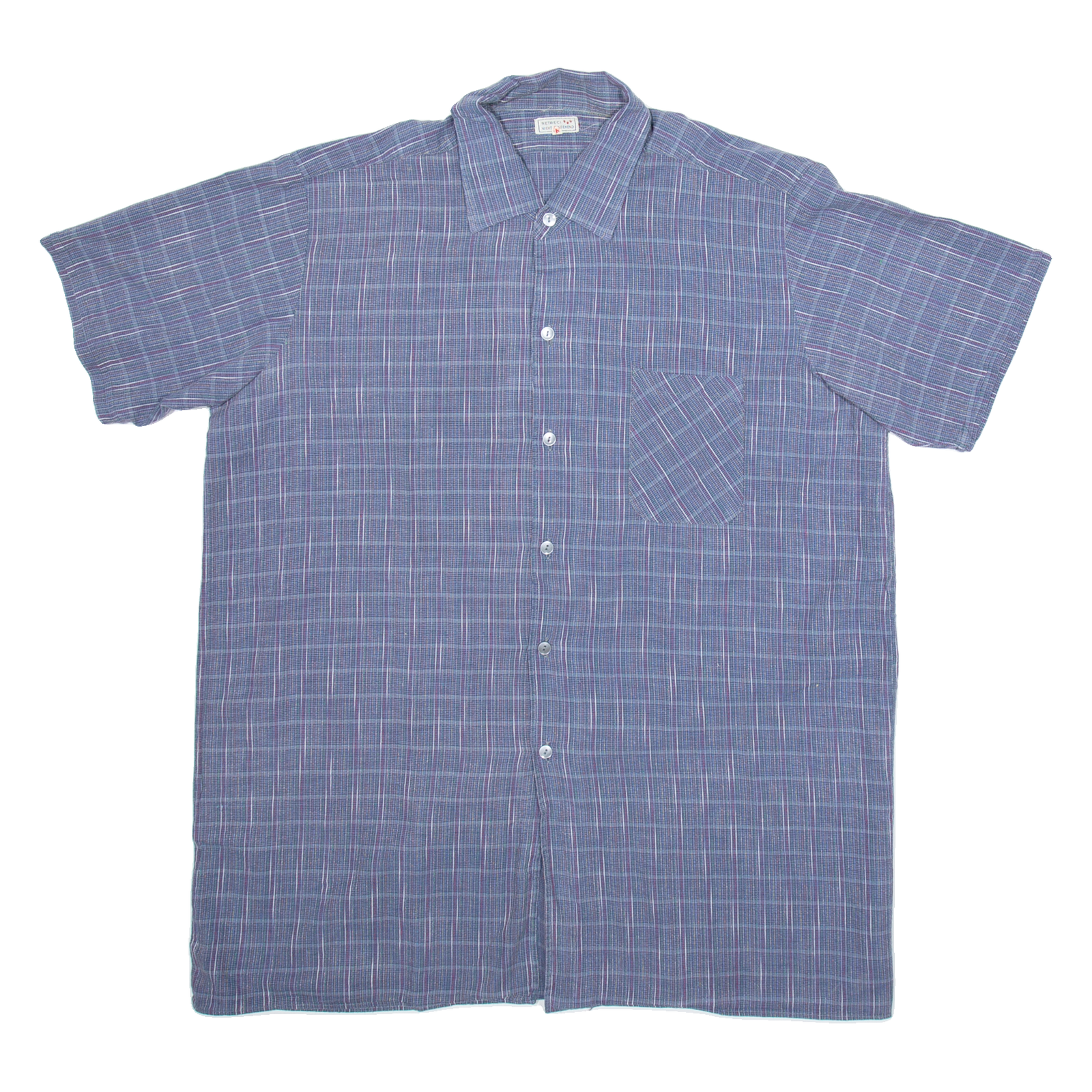 RETRECI Mens Shirt Blue Check L Refurbished - N/A refurbished available on Cerqular