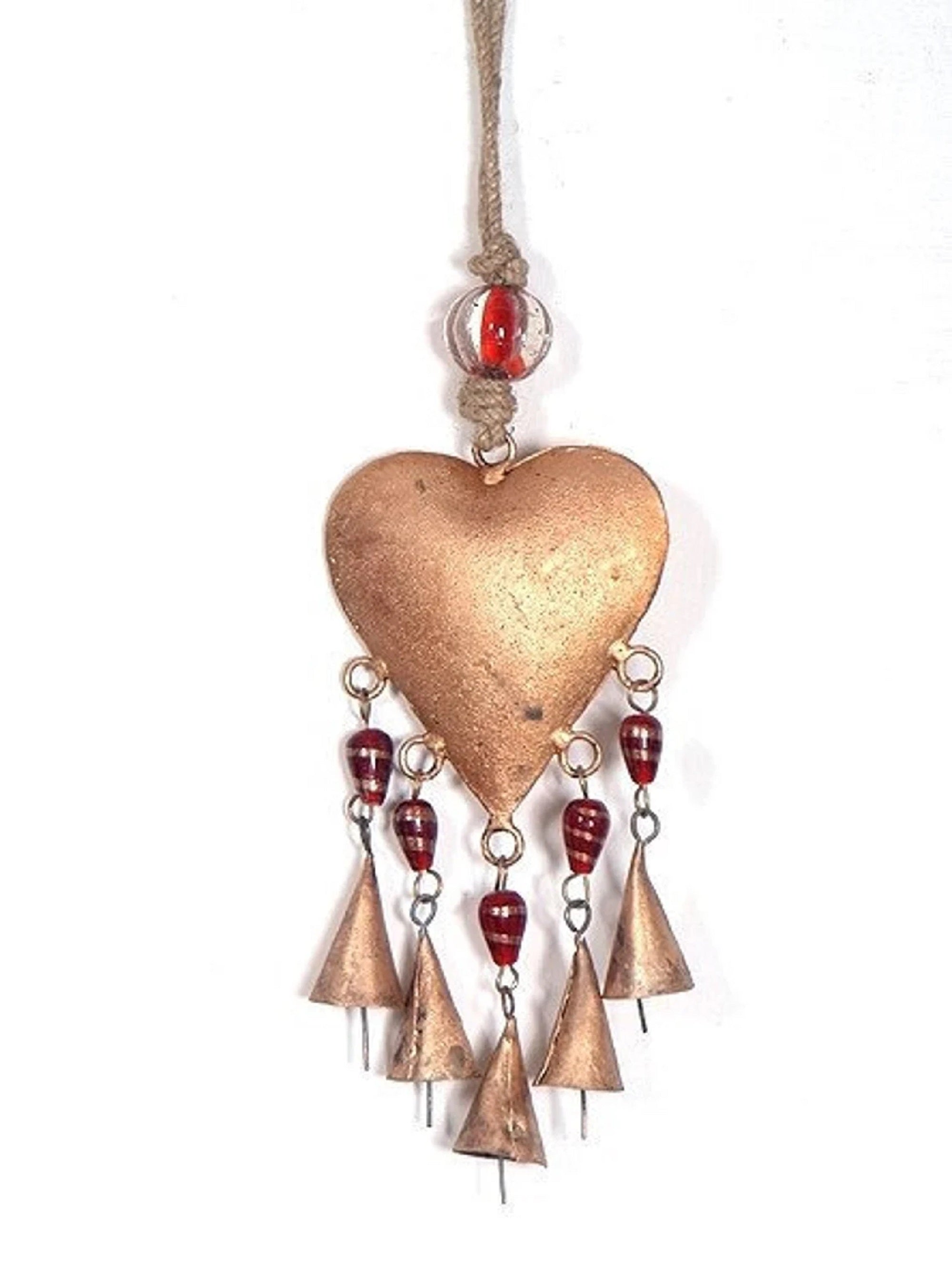 Heart Chime brass bells decorative ornaments Refurbished - N/A refurbished available on Cerqular