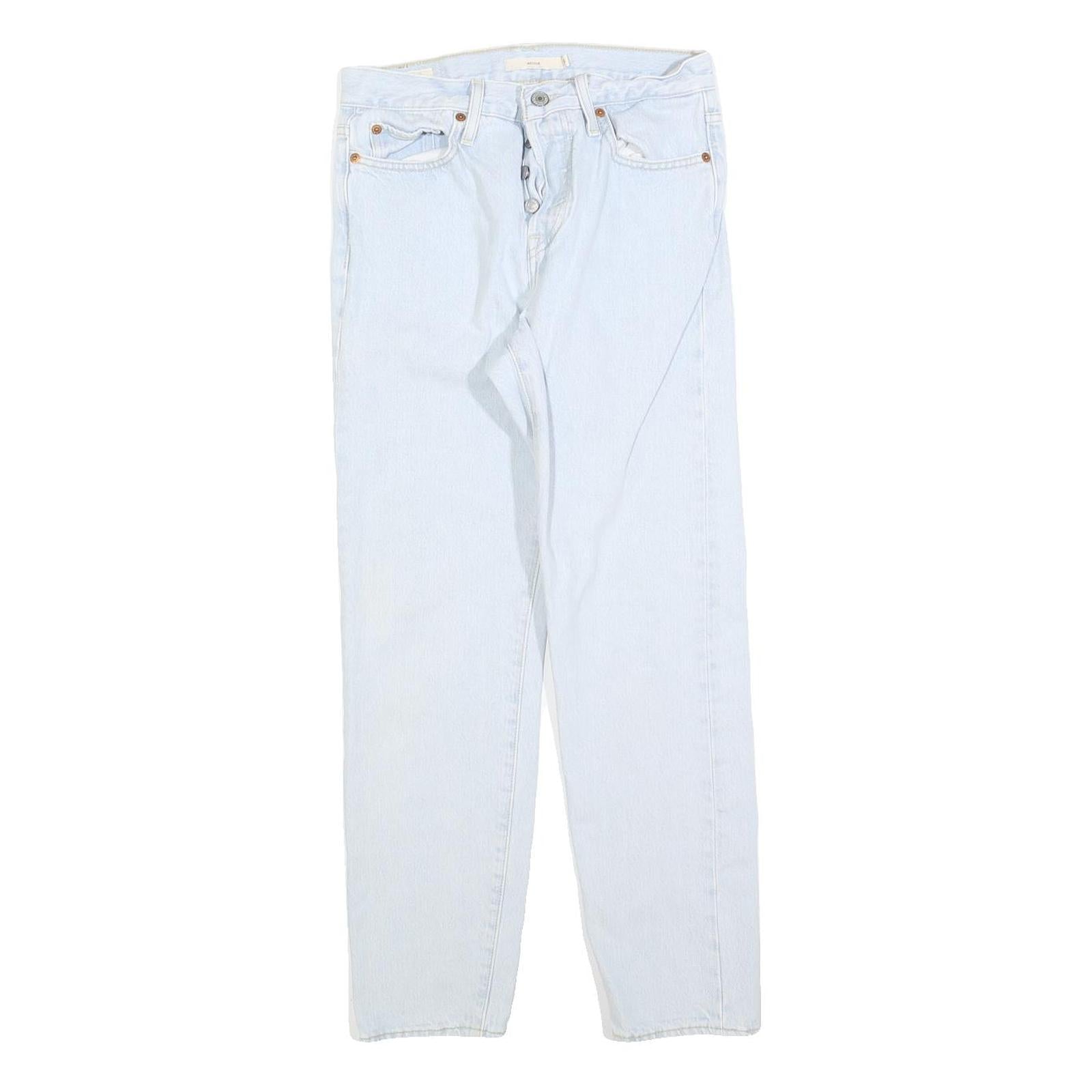 LEVI'S Womens Jeans Blue Regular Straight Denim Light W26 L28 Classic Cotton Refurbished - N/A refurbished available on Cerqular