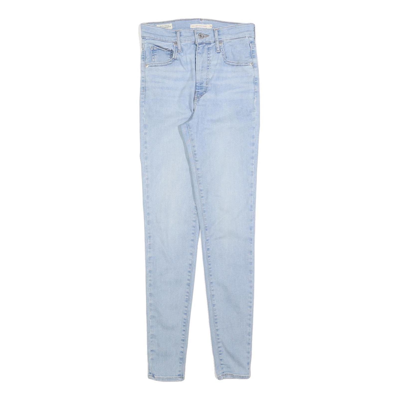 LEVI'S Womens Slim Light Blue Denim Jeans W26 L30 Classic Zip Pocket Detail Refurbished - N/A refurbished available on Cerqular