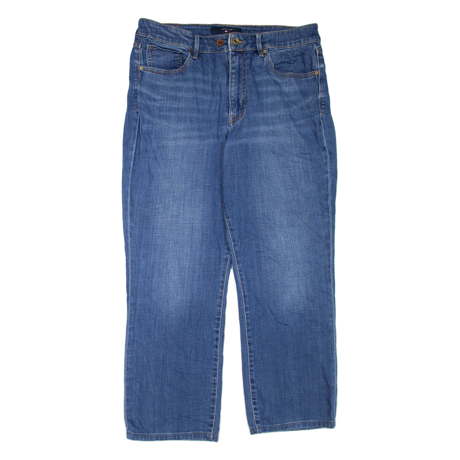 HILFIGER DENIM Womens Jeans Blue Regular Straight W32 L27 Refurbished - N/A refurbished available on Cerqular