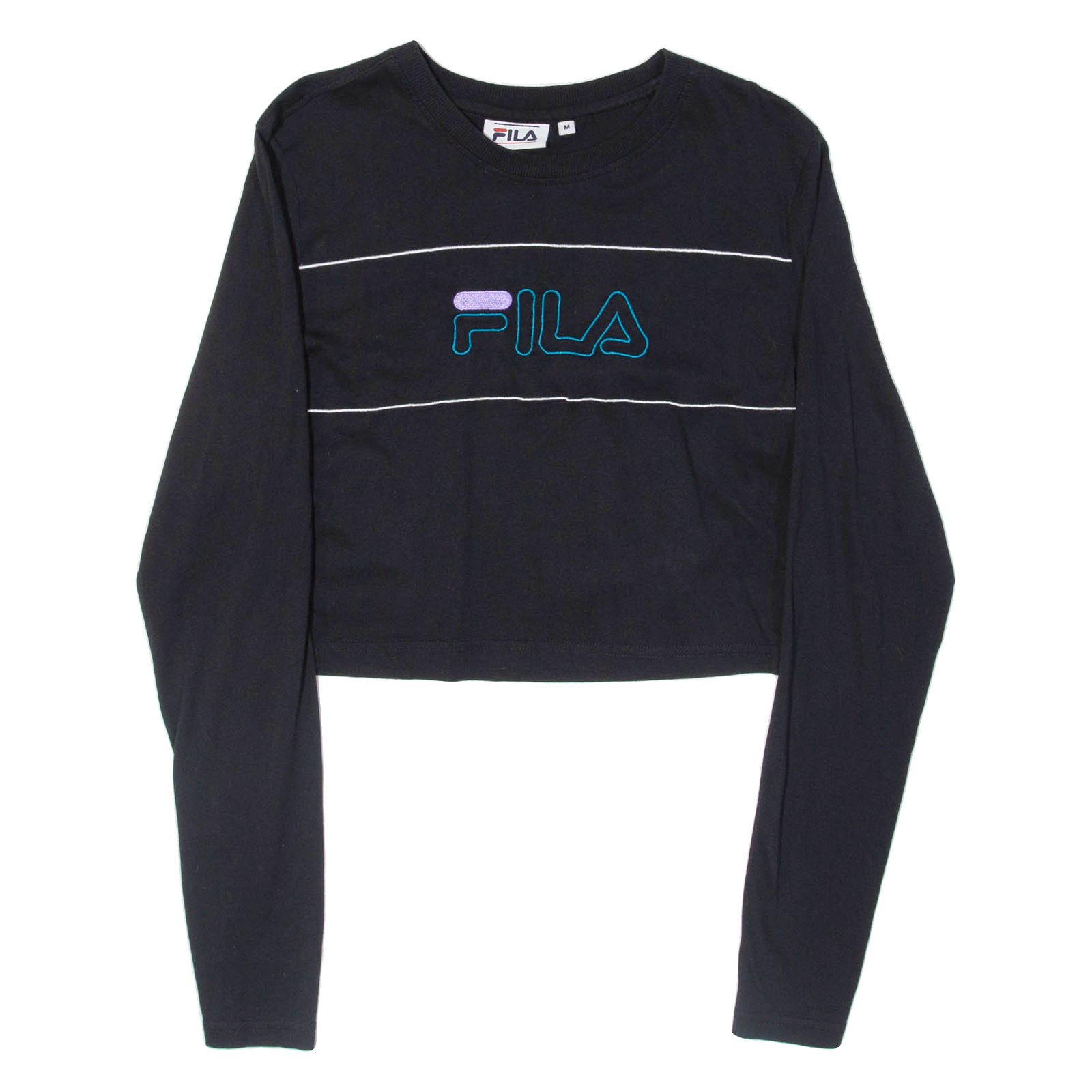 FILA Cropped Womens T-Shirt Black M Refurbished - N/A refurbished available on Cerqular