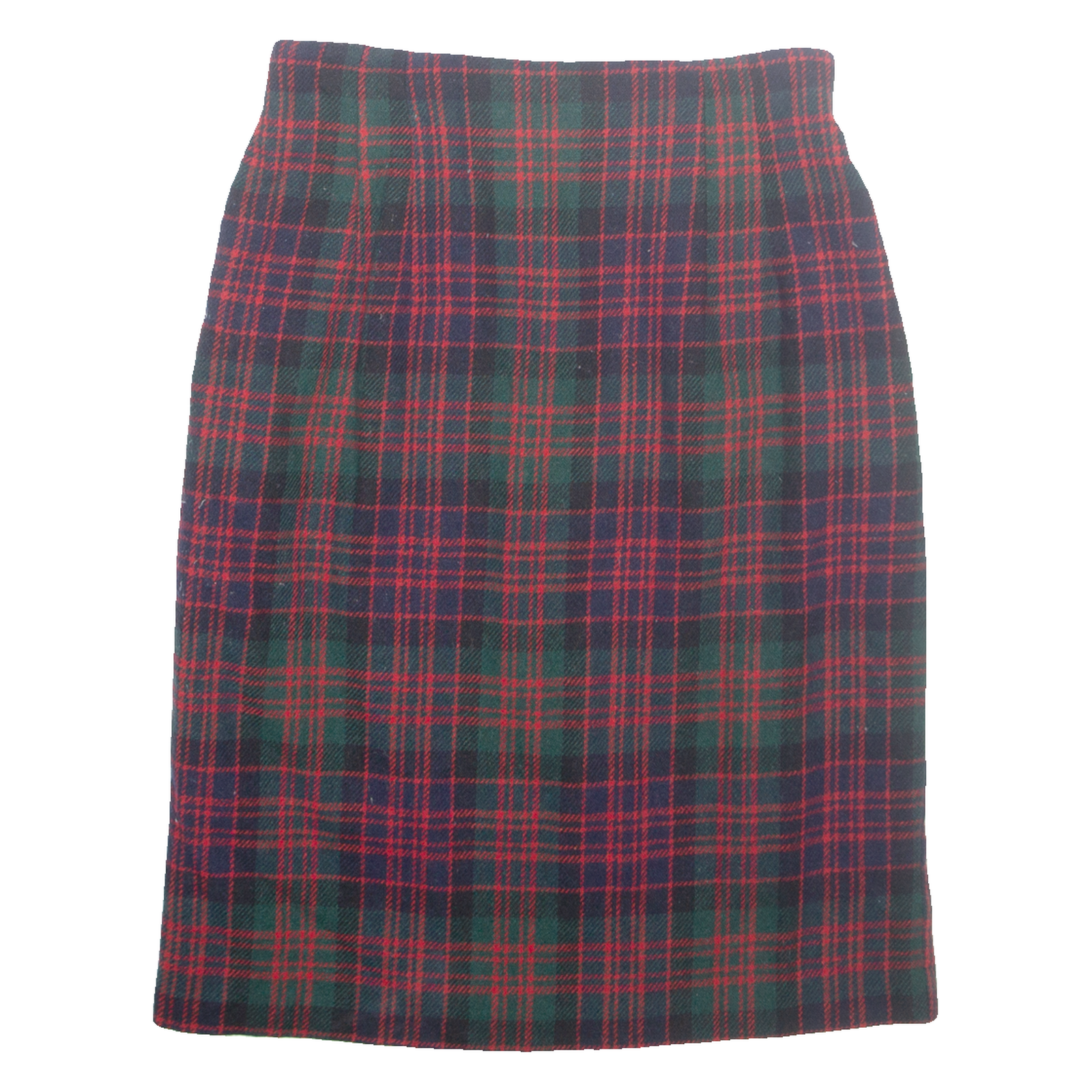 NORTON MCNAUGHTON Womens Pencil Skirt Green Midi Wool Check UK 10 Refurbished - N/A refurbished available on Cerqular