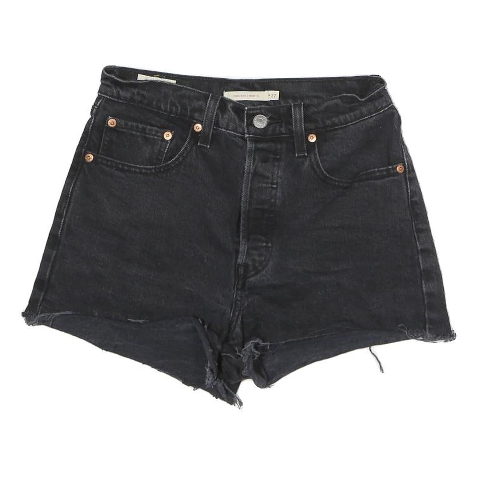 LEVI'S Womens Shorts Black Casual Cut-Off Denim M W28 Frayed Hem Refurbished - N/A refurbished available on Cerqular