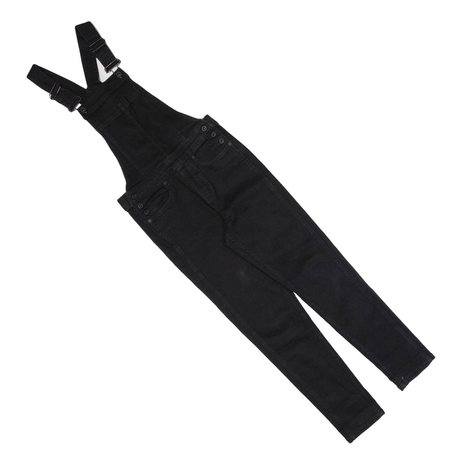 JACK WILLS Womens Dungarees Black Slim Denim UK 4 W26 L28 Refurbished - N/A refurbished available on Cerqular