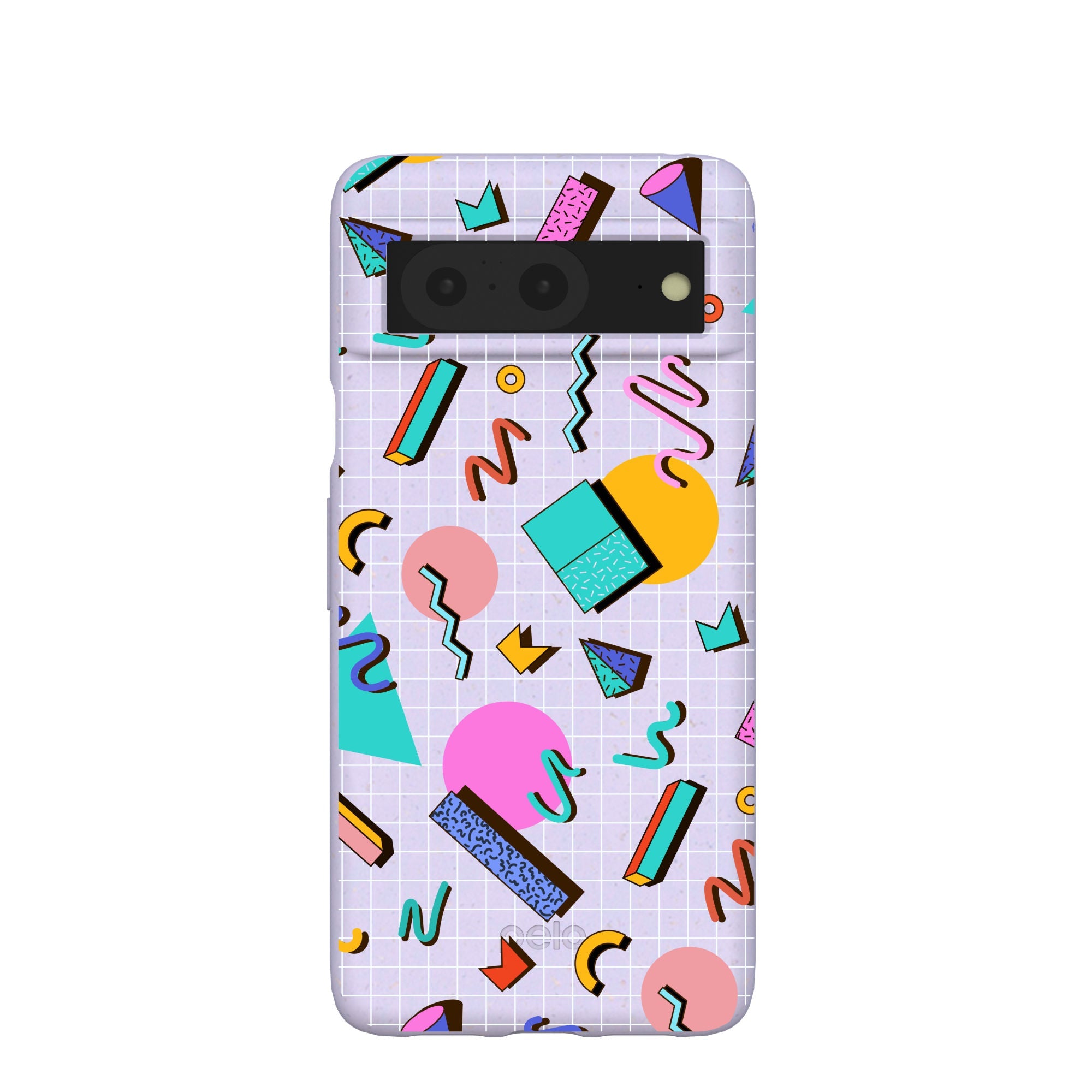 Lavender Retro Grid Google Pixel 8 Case Refurbished - Pela Case refurbished available on Cerqular