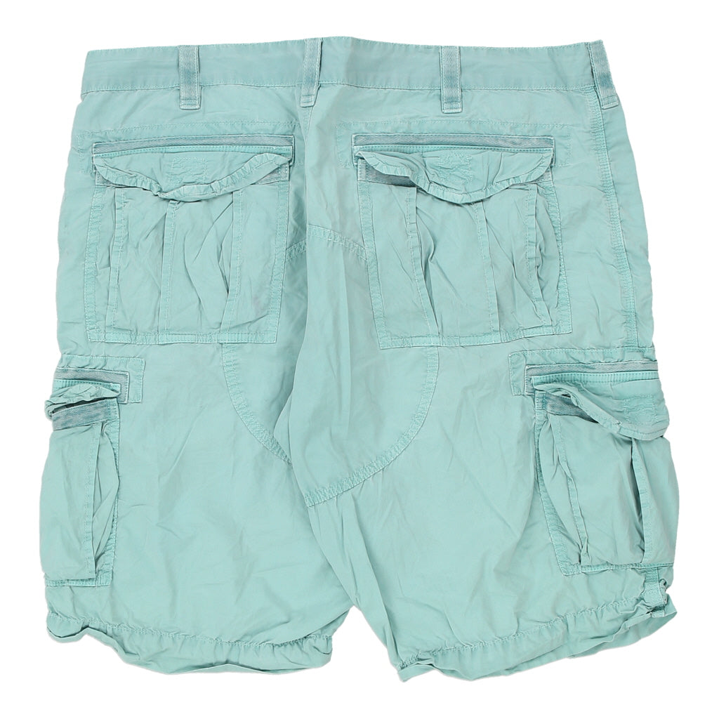 Napapijri Cargo Shorts - 41W 13L Blue Cotton | Size: 41"" waist Refurbished - Thrifted (note: this is a term often used to describe second- refurbished available on Cerqular