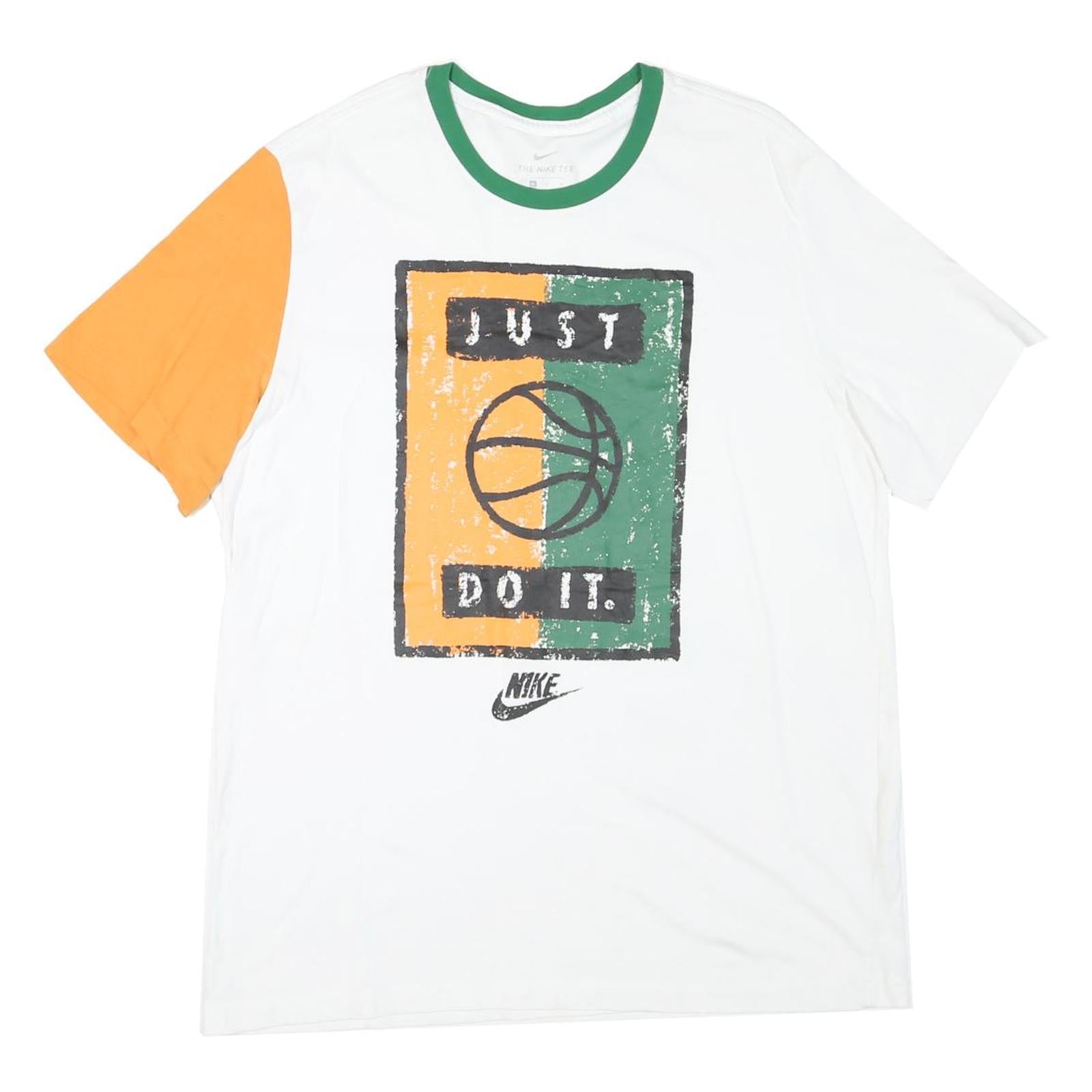 Buy NIKE Mens White & Orange Basketball Graphic T-Shirt XL Short Sleeve Crew Neck Refurbished - $25.99 NIKE Mens White & Orange Basketball Graphic T-Shirt XL Short Sleeve Crew Neck Refurbished - N/A refurbished available on Cerqular