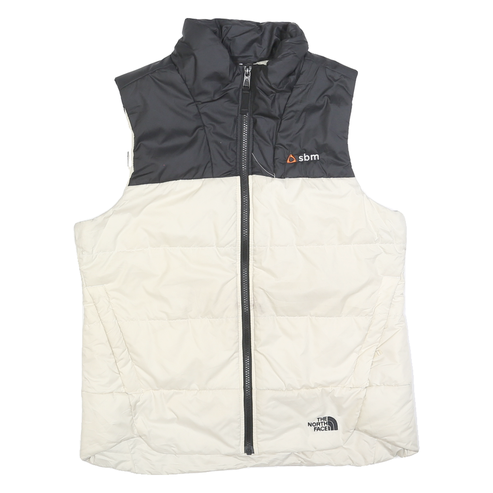 THE NORTH FACE Womens Black & Cream Jacket M Polyester Blend Quilted Warm Layer Refurbished - N/A refurbished available on Cerqular