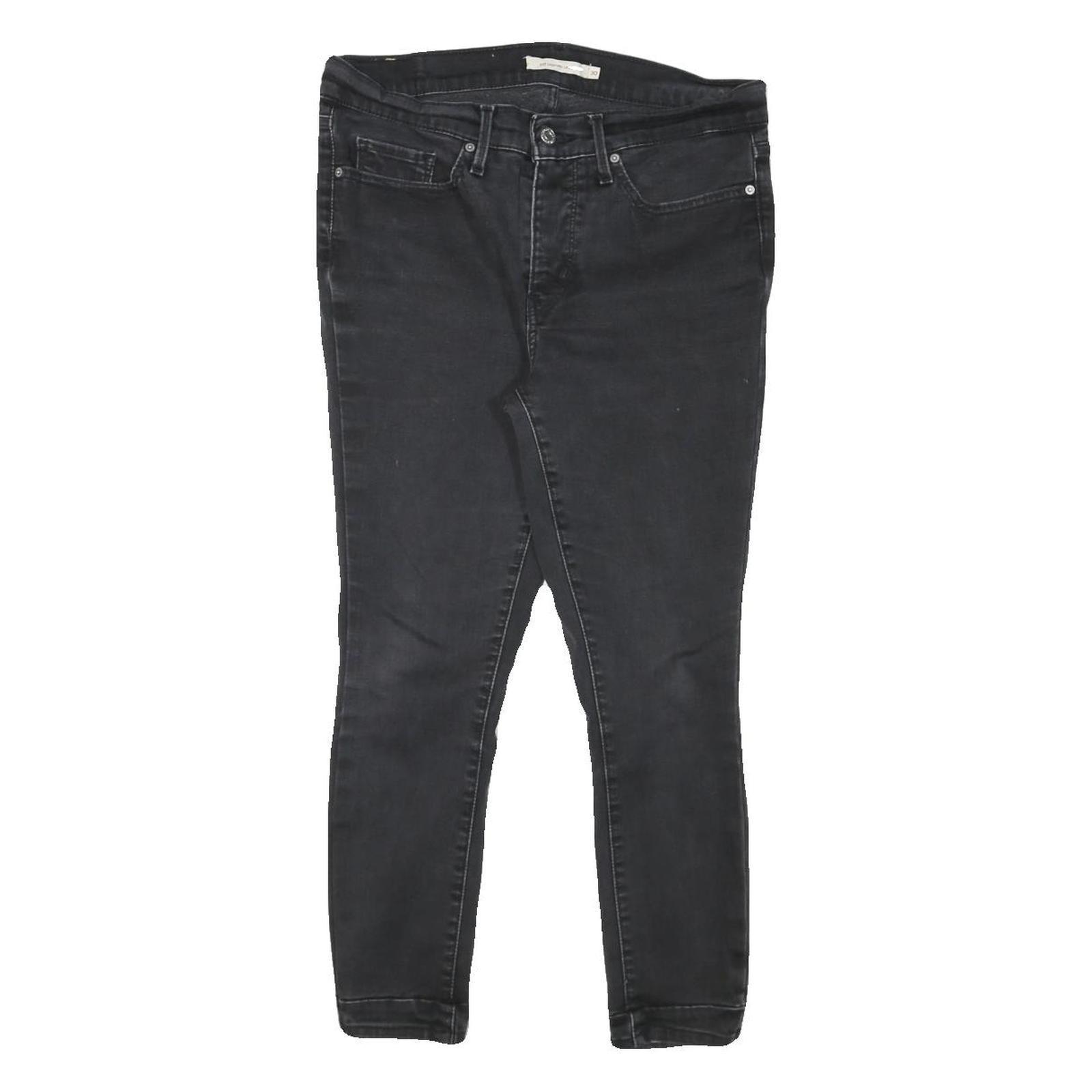 LEVI'S Womens Slim Black Skinny Denim Medium W30 L28 311 Cotton Blend Zip Jeans Refurbished - N/A refurbished available on Cerqular