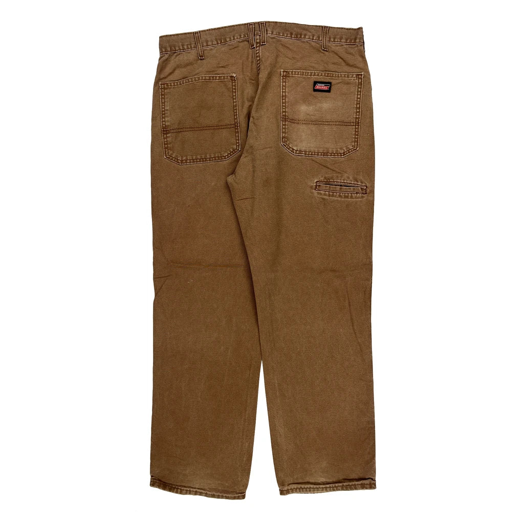 Buy Dickies Carpenter Trousers - 36W 30L Brown Cotton Refurbished - $57.61 Dickies Carpenter Trousers - 36W 30L Brown Cotton Refurbished - Thrifted (note: this is a term often used to describe second- refurbished available on Cerqular