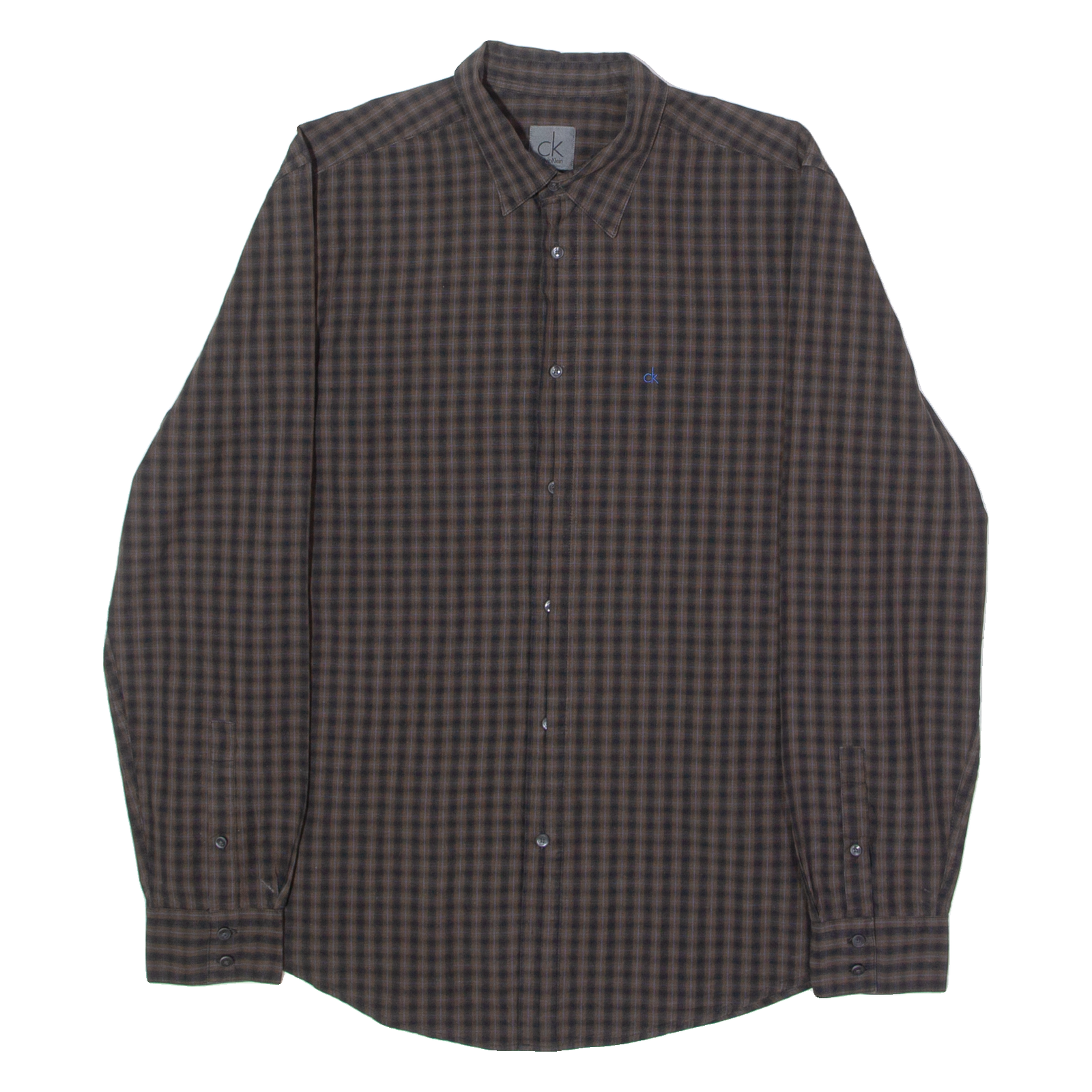 Buy CALVIN KLEIN Slim Fit Mens Shirt Brown Check Long Sleeve XL Refurbished - $14.81 CALVIN KLEIN Slim Fit Mens Shirt Brown Check Long Sleeve XL Refurbished - N/A refurbished available on Cerqular