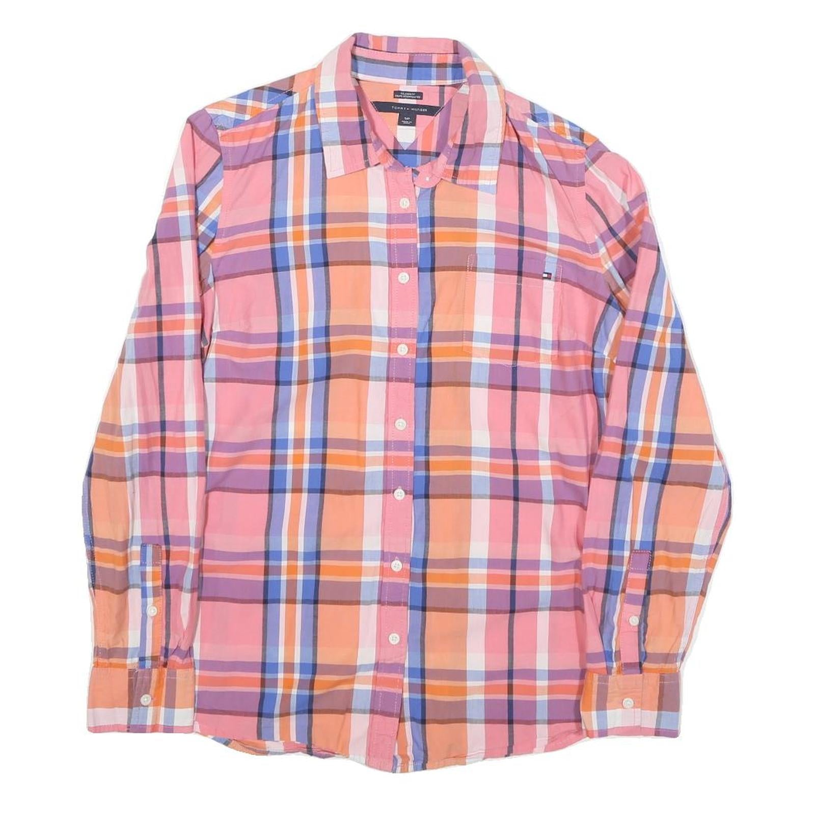 Buy TOMMY HILFIGER Womens Pink & Orange Checked Shirt S Classic Fit Casual Refurbished - $45.49 TOMMY HILFIGER Womens Pink & Orange Checked Shirt S Classic Fit Casual Refurbished - N/A refurbished available on Cerqular
