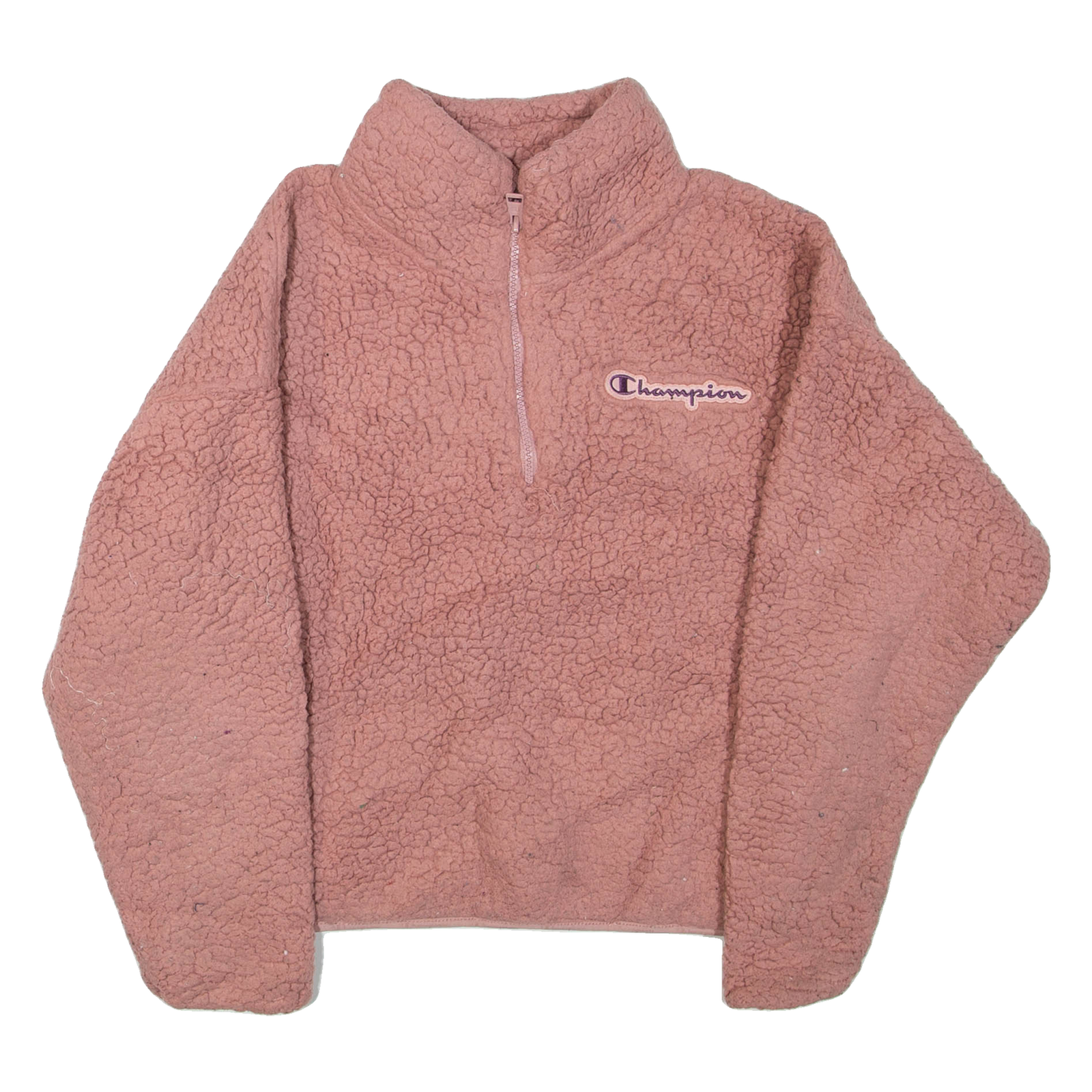 CHAMPION Womens Fleece Pink 1/4 Zip S Refurbished - N/A refurbished available on Cerqular