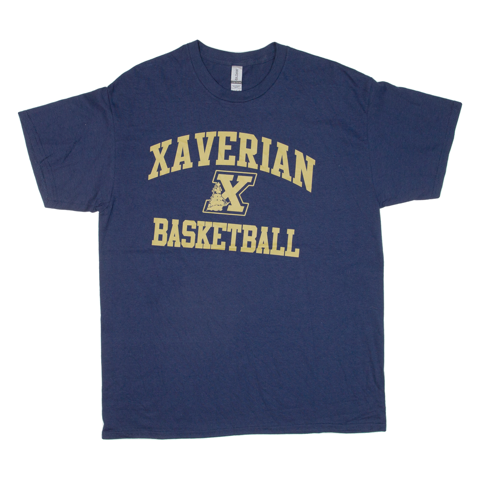 GILDAN Xaverian Basketball Mens T-Shirt Blue USA L Refurbished - N/A refurbished available on Cerqular