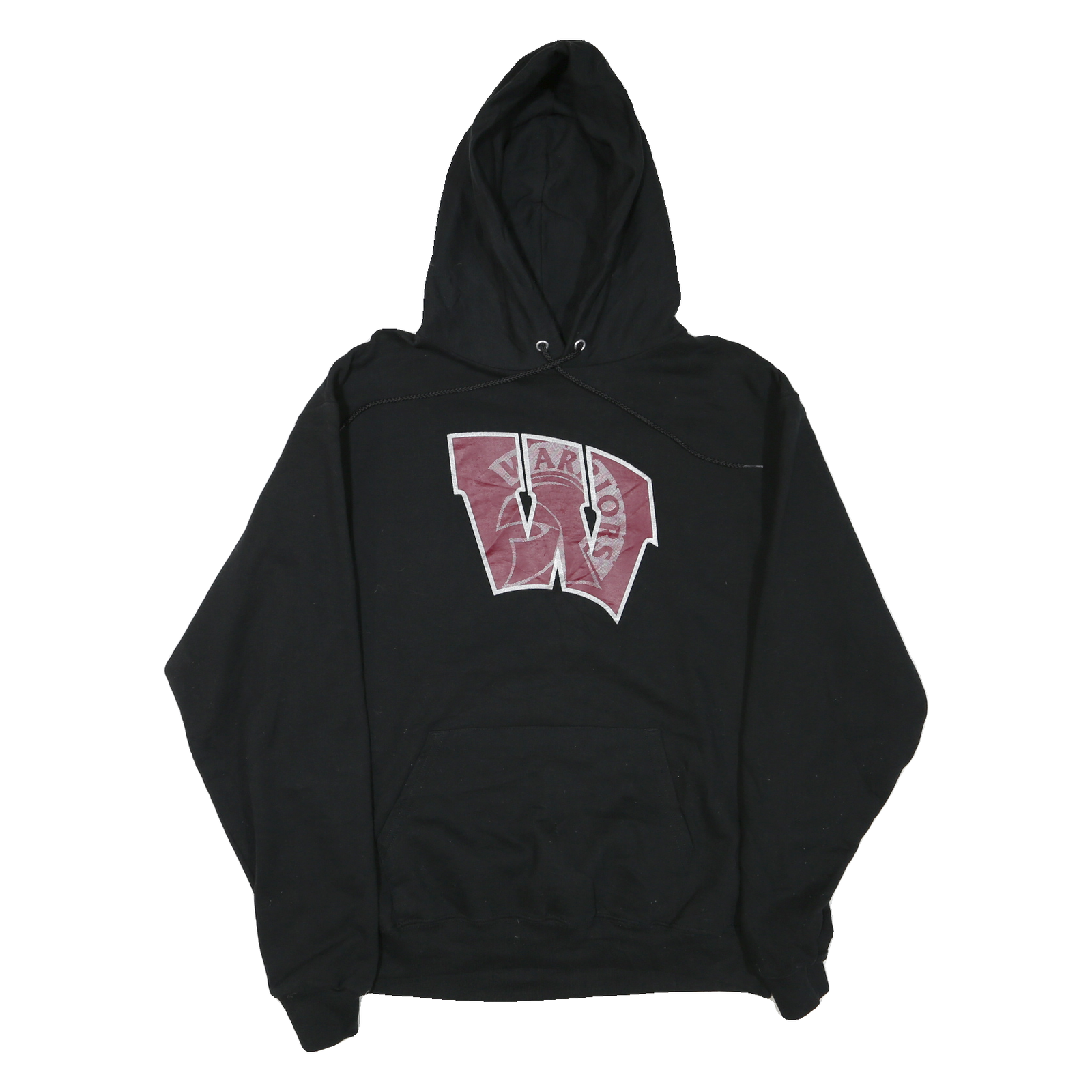 CHAMPION Mens Black W Warriors Pullover Hoodie L Cotton Sweatshirt Refurbished - N/A refurbished available on Cerqular