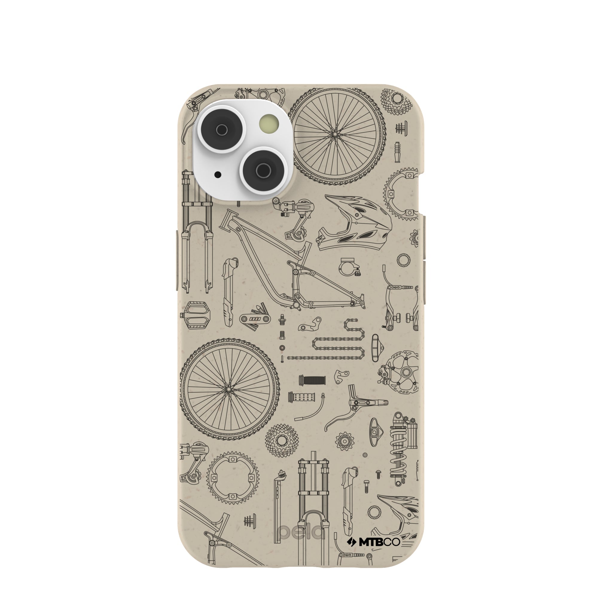London Fog Changing Gears MTBCO iPhone 14/16e Case Refurbished - Pela Case refurbished available on Cerqular