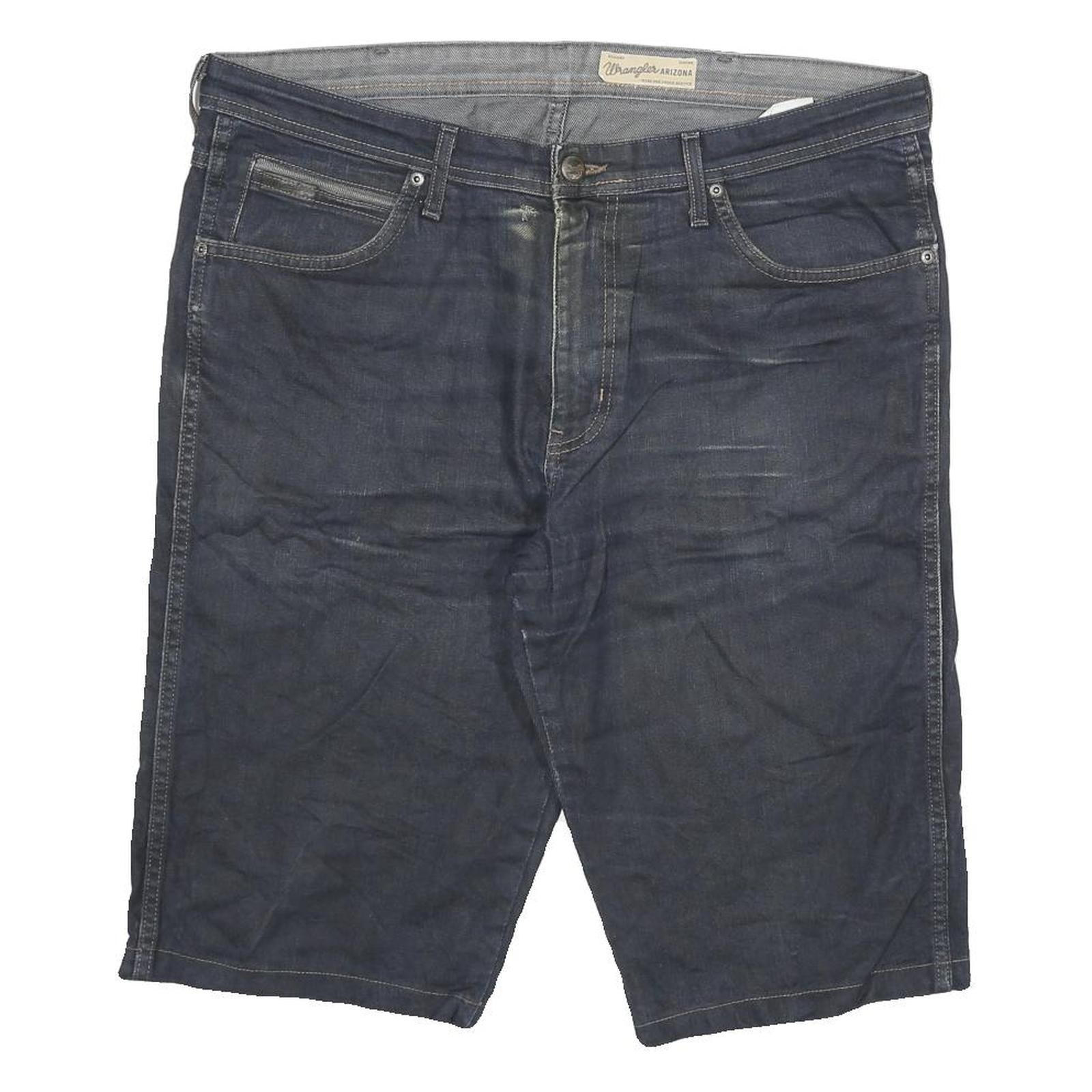 WRANGLER Mens Shorts Blue Denim Regular Fit 2XL W38 Casual Cotton Blend Refurbished - N/A refurbished available on Cerqular