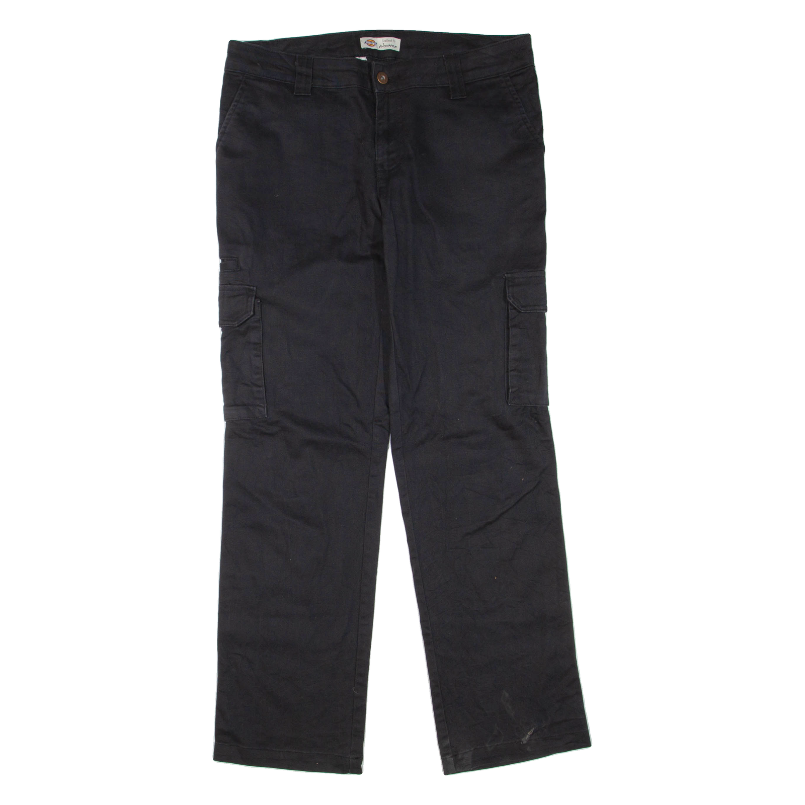 DICKIES Womens Trousers Black Regular Bootcut W32 L31 Refurbished - N/A refurbished available on Cerqular
