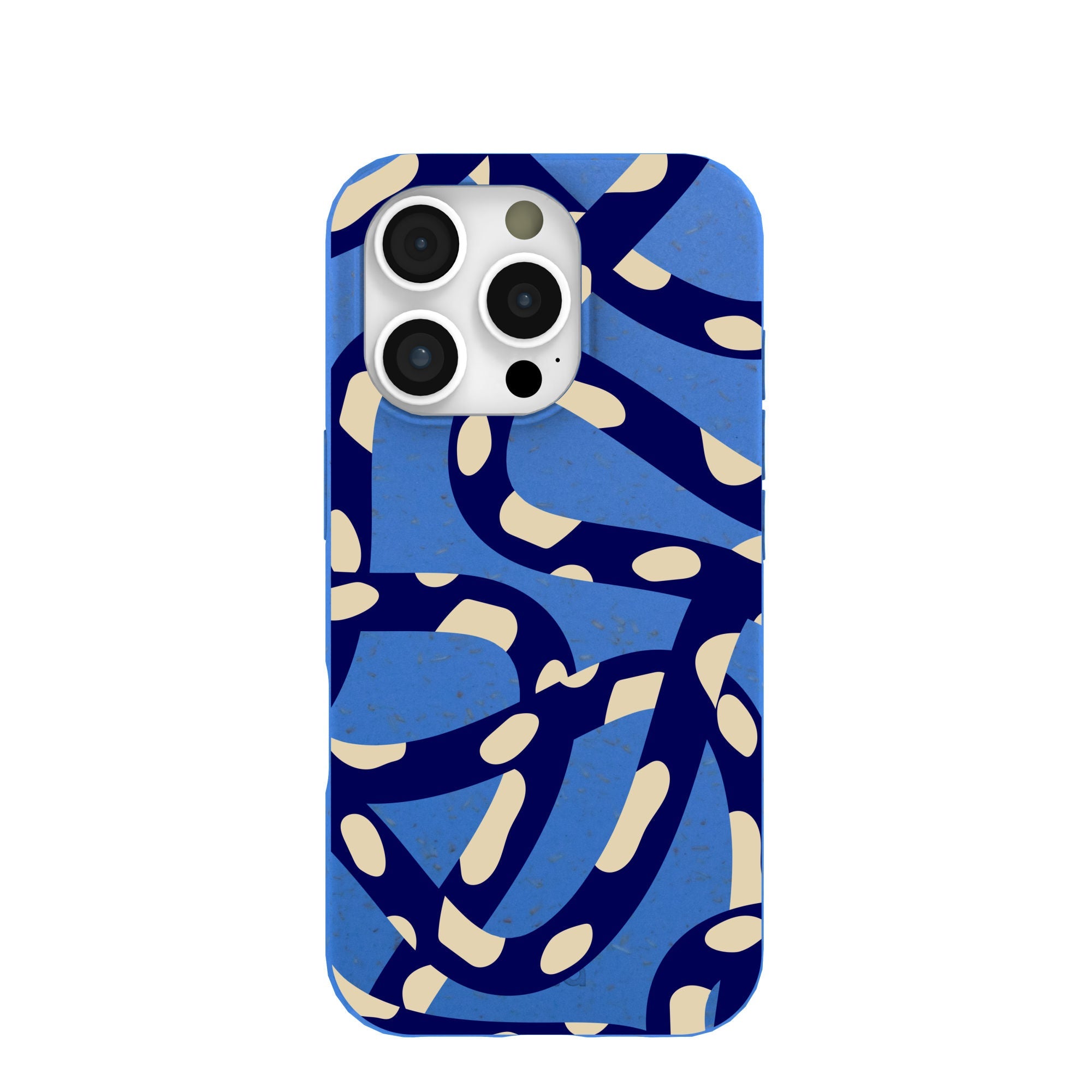 Electric Blue Noodles iPhone 16 Pro Case Refurbished - Pela Case refurbished available on Cerqular