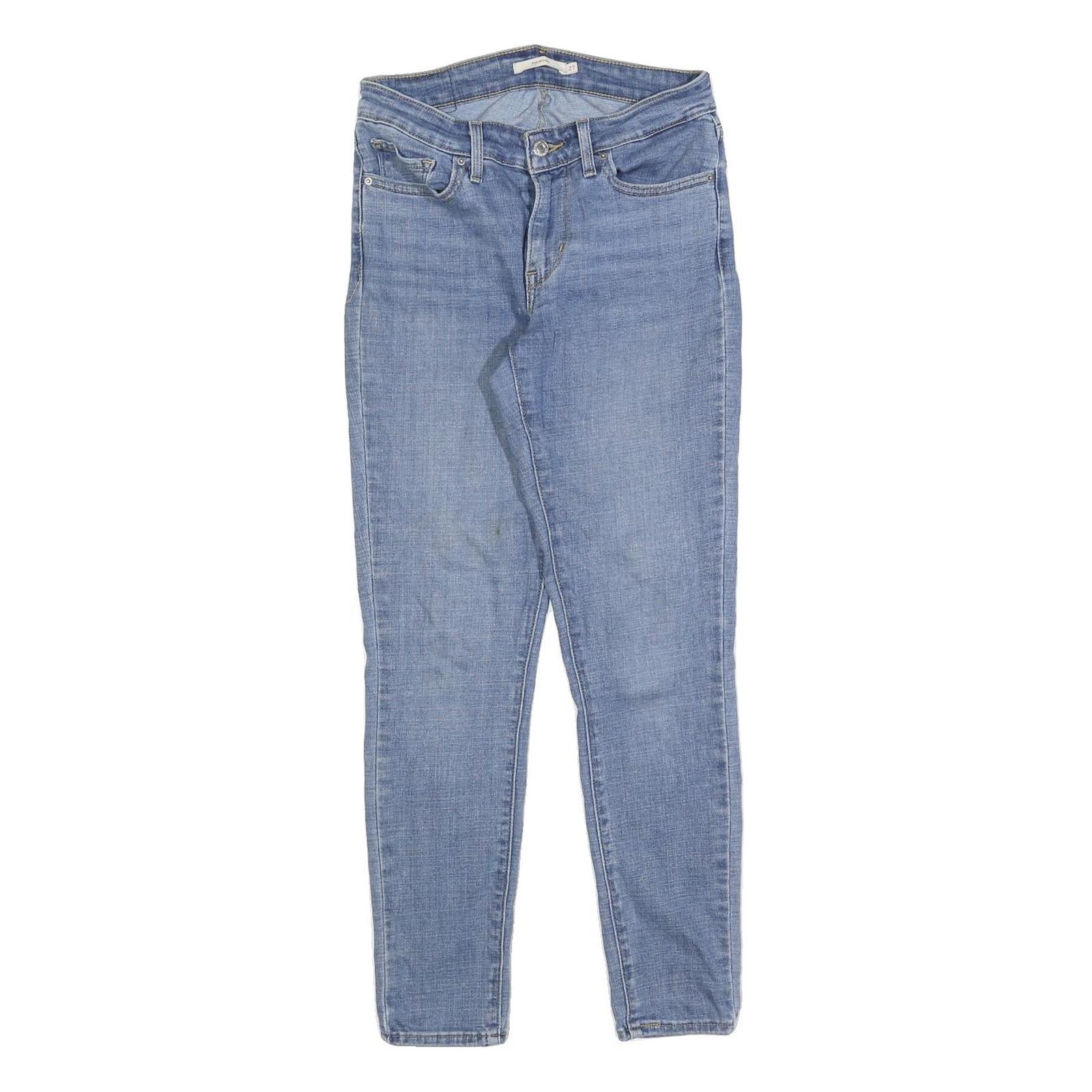 LEVI'S 711 Womens Slim Blue Denim Medium Wash W27 L28 Slim Fit Zip Jeans Refurbished - N/A refurbished available on Cerqular