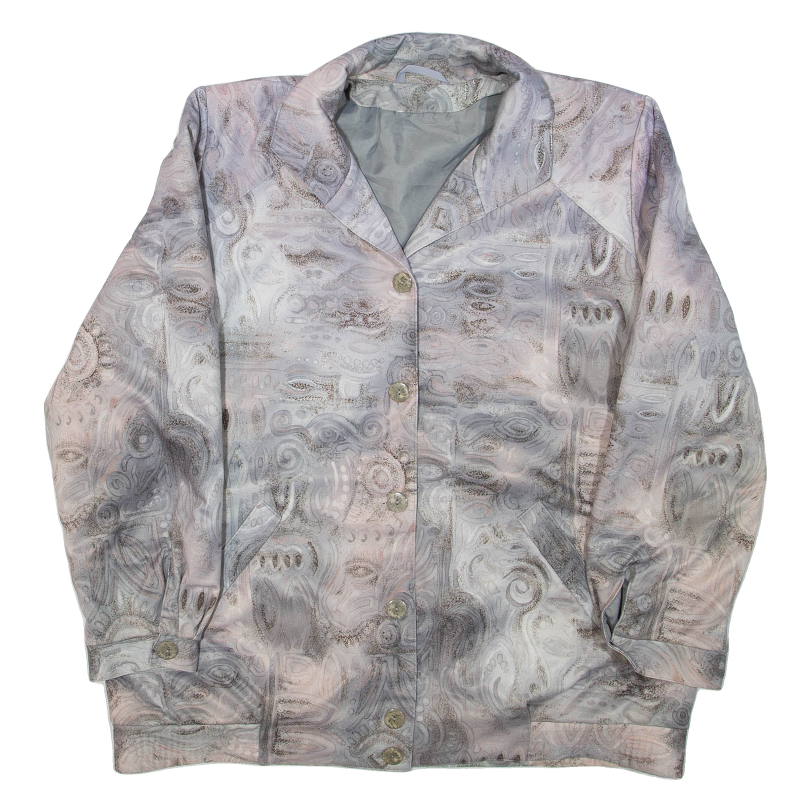 Womens Jacket Grey Crazy Pattern L Refurbished - N/A refurbished available on Cerqular