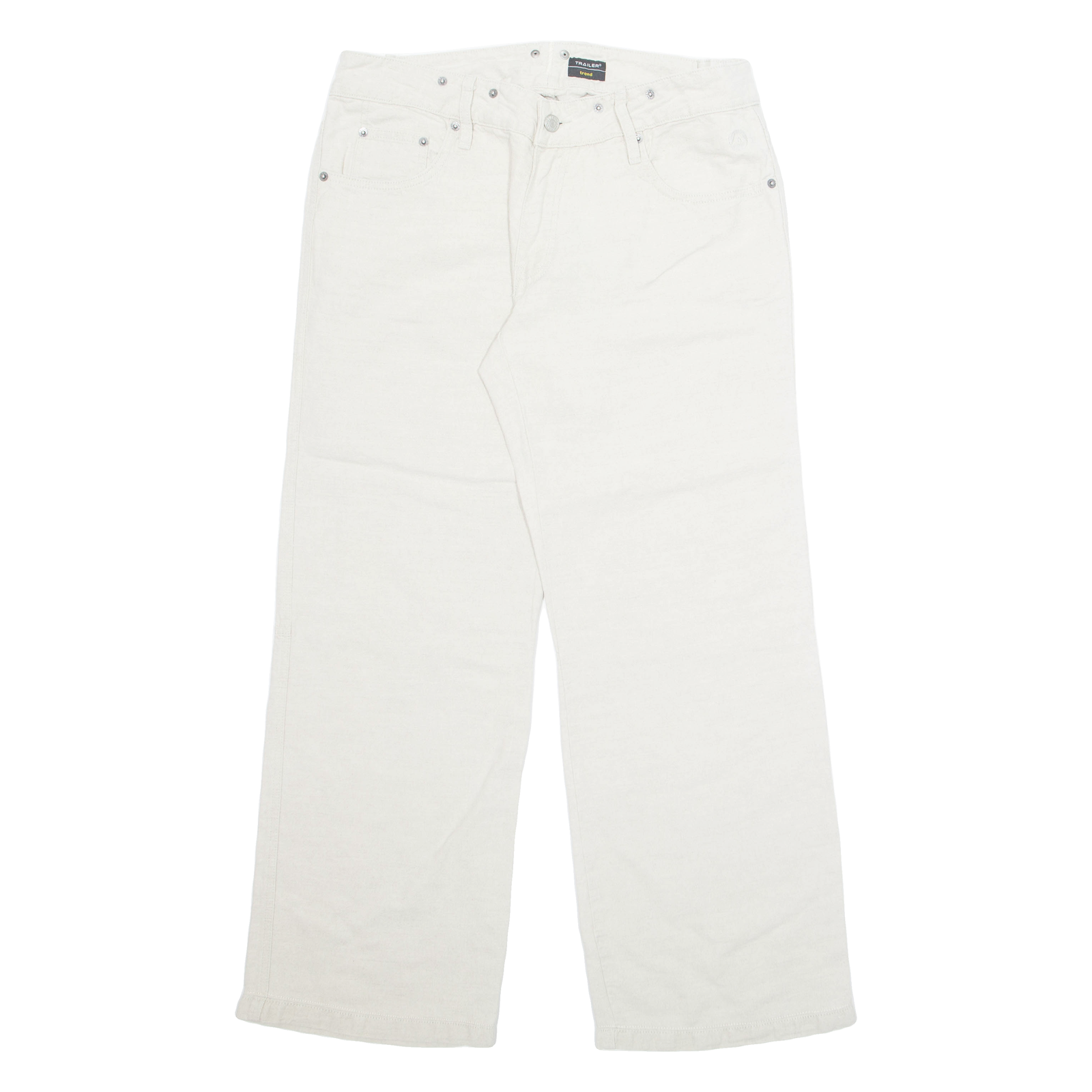 TRAILER Womens Trousers Beige Regular Straight W32 L29 Refurbished - N/A refurbished available on Cerqular