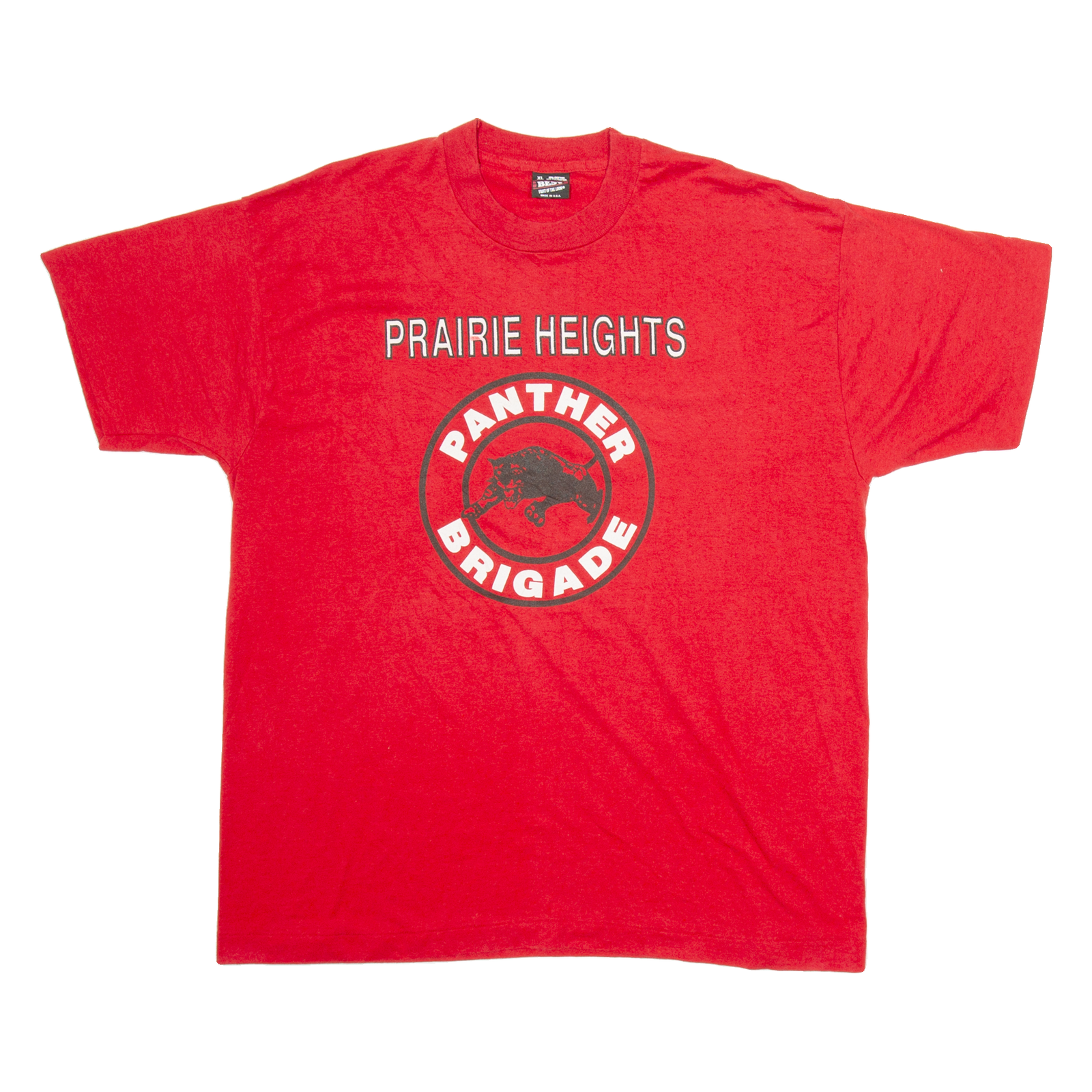 BEST Prairie Heights Panther Brigade Mens T-Shirt Red XL Refurbished - N/A refurbished available on Cerqular